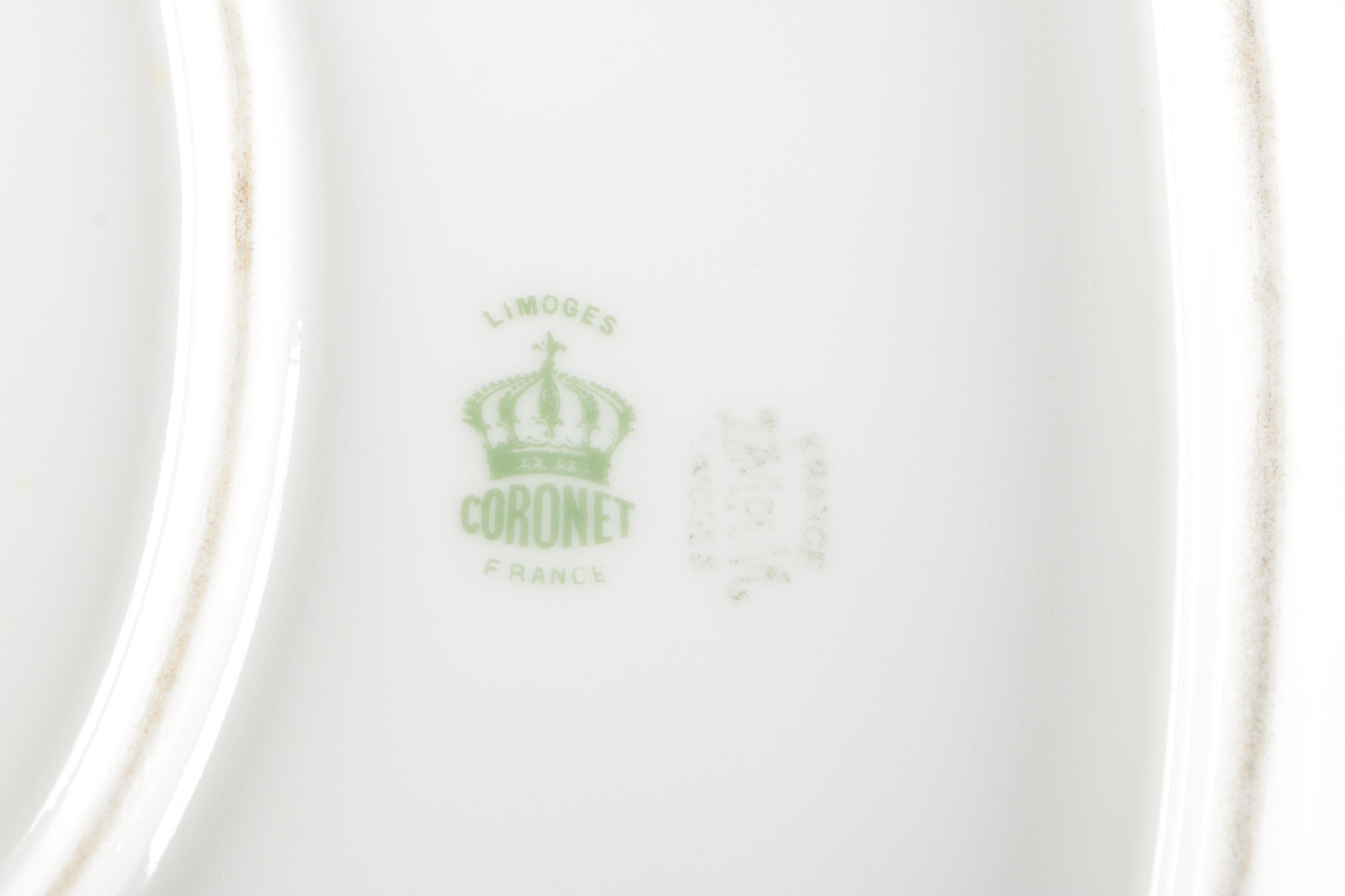 1906-08 Limoges Porcelain Platters by Mavaleix, Mandavy & Balleroy