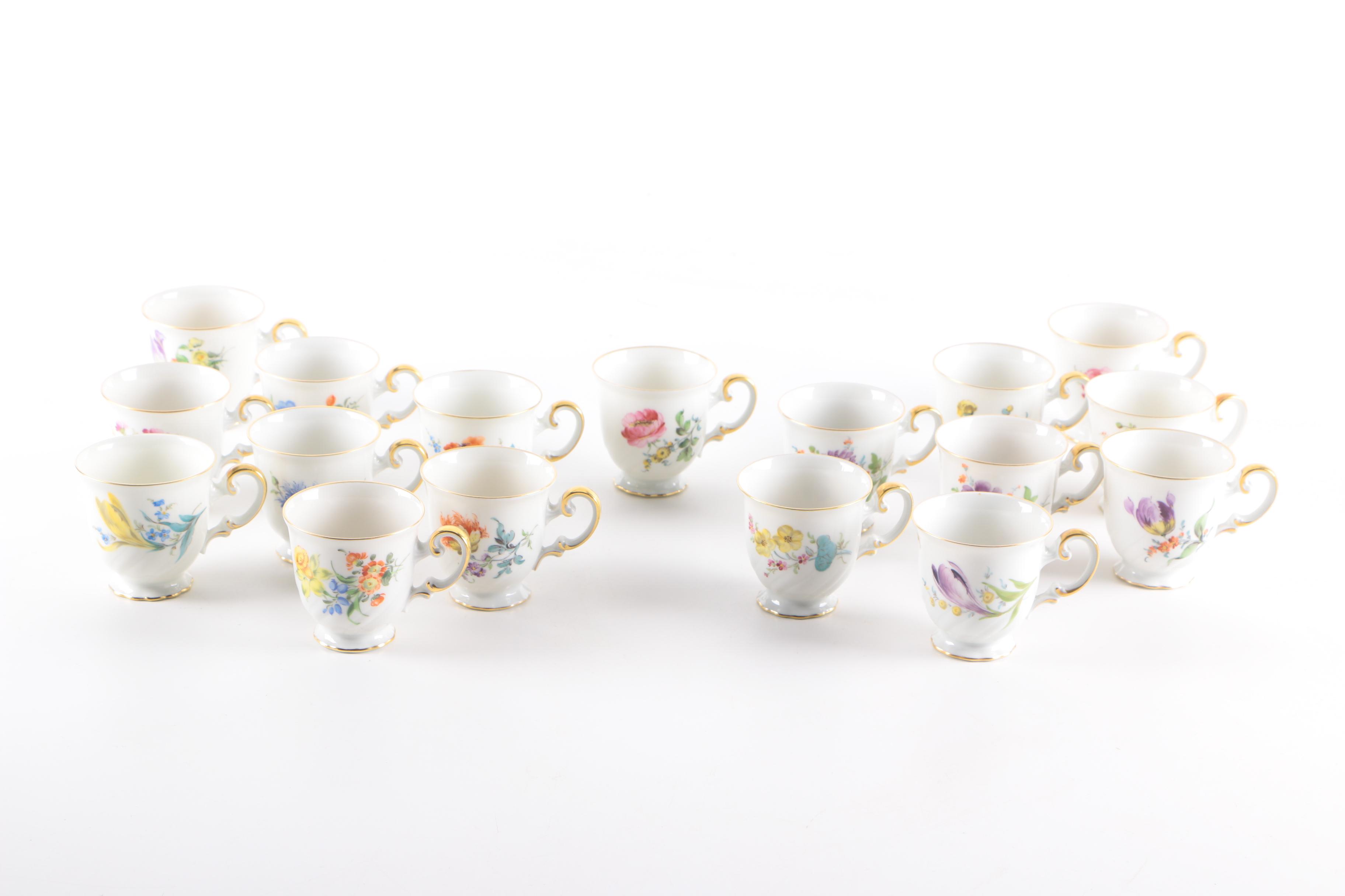 Hutschenreuther Demitasse Cups and Saucers