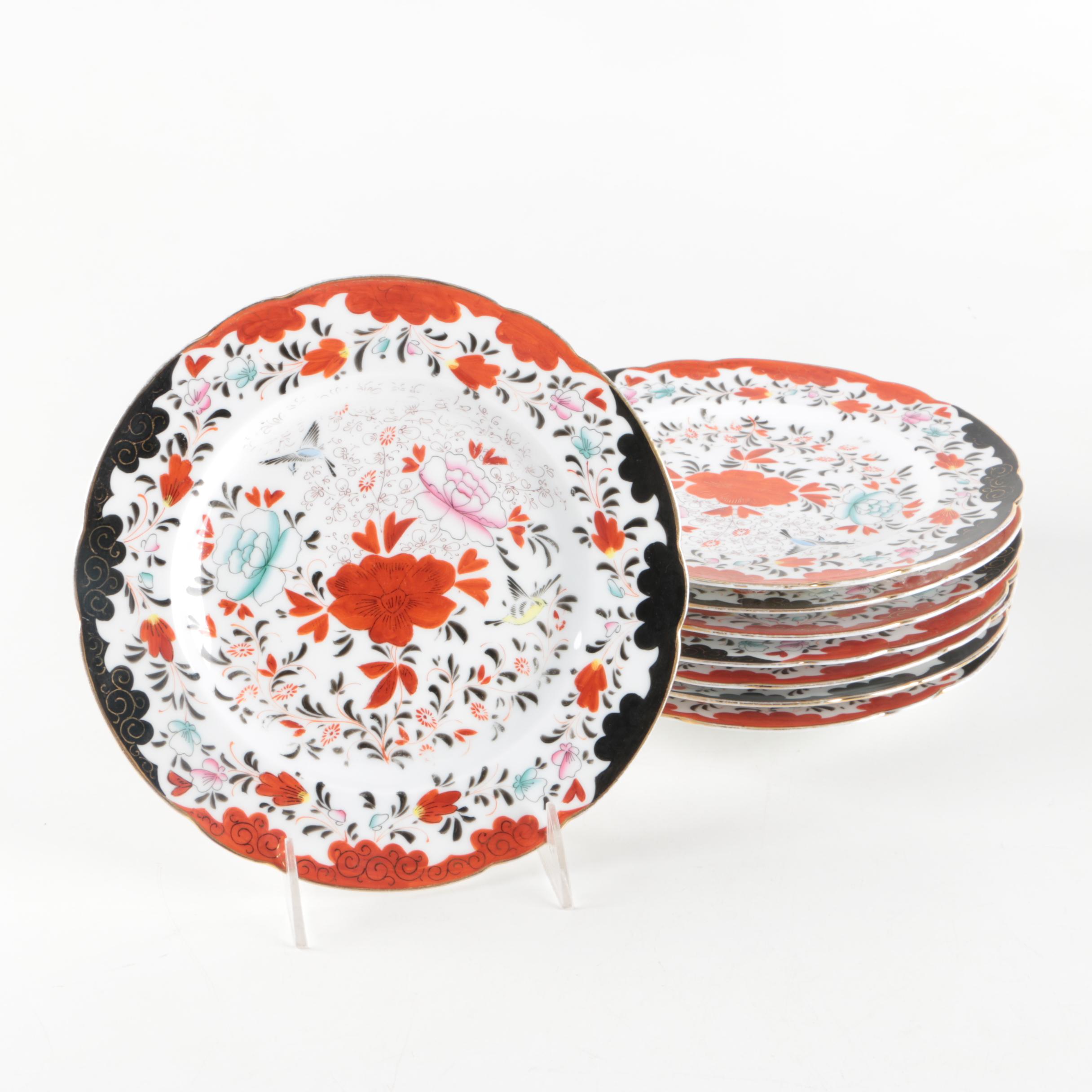 Imari Style Patterned Porcelain Plates
