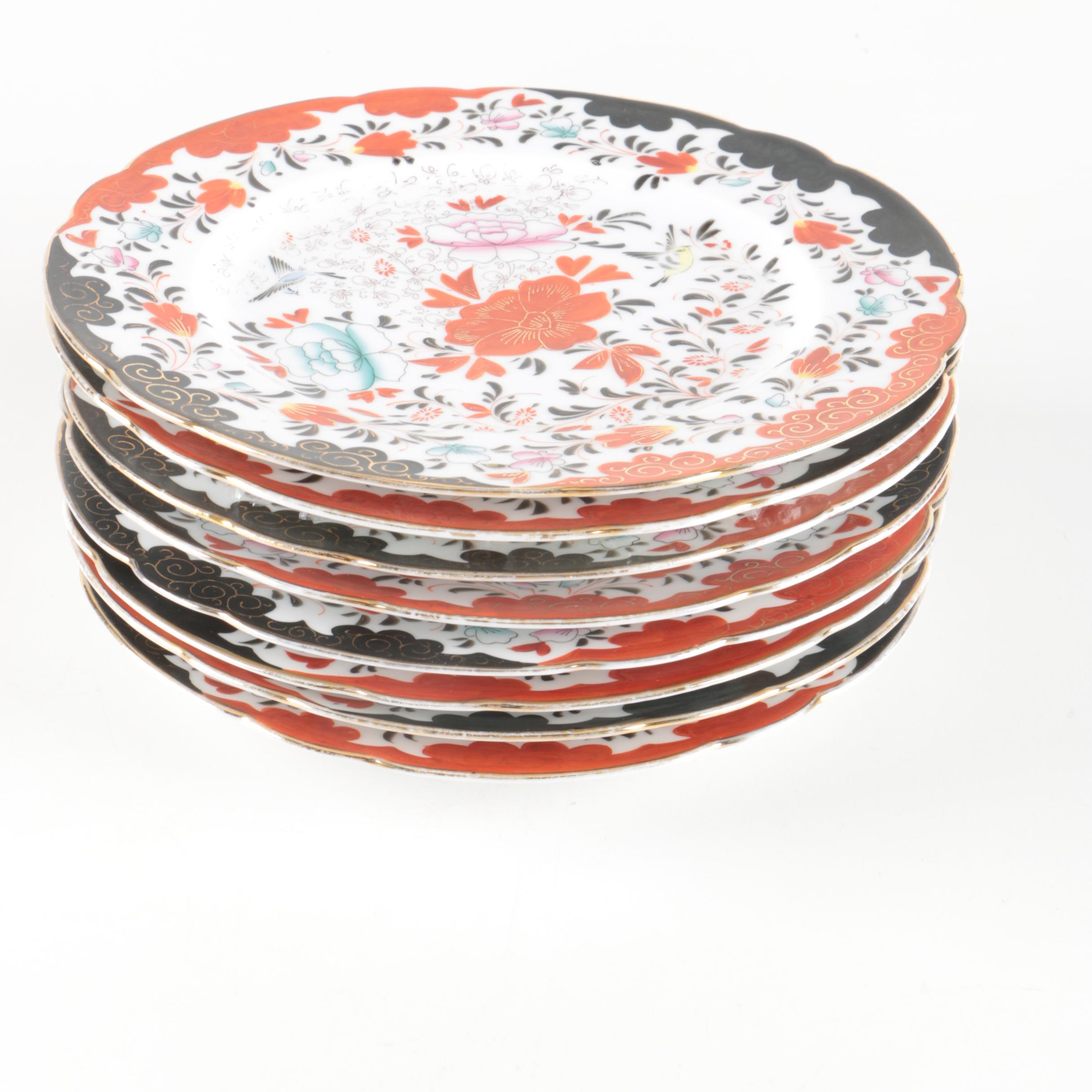Imari Style Patterned Porcelain Plates