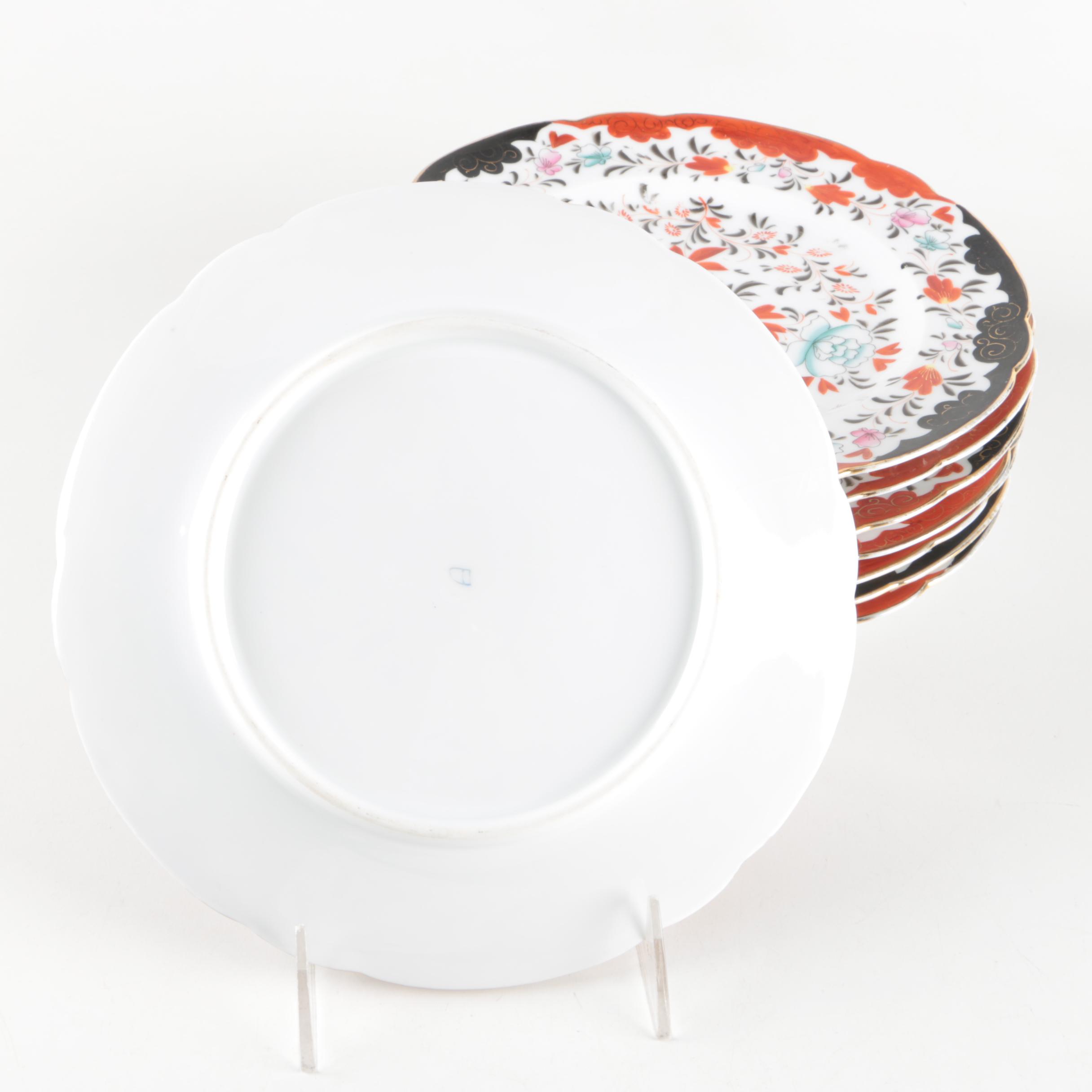 Imari Style Patterned Porcelain Plates