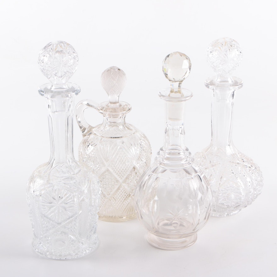 Collection of Glass Decanters