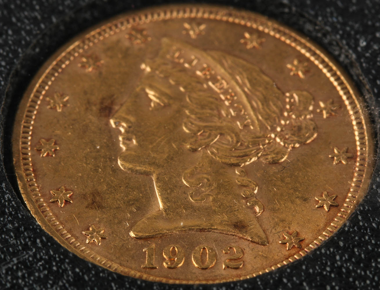 1902 Liberty Head $5 Half Eagle Gold Coin