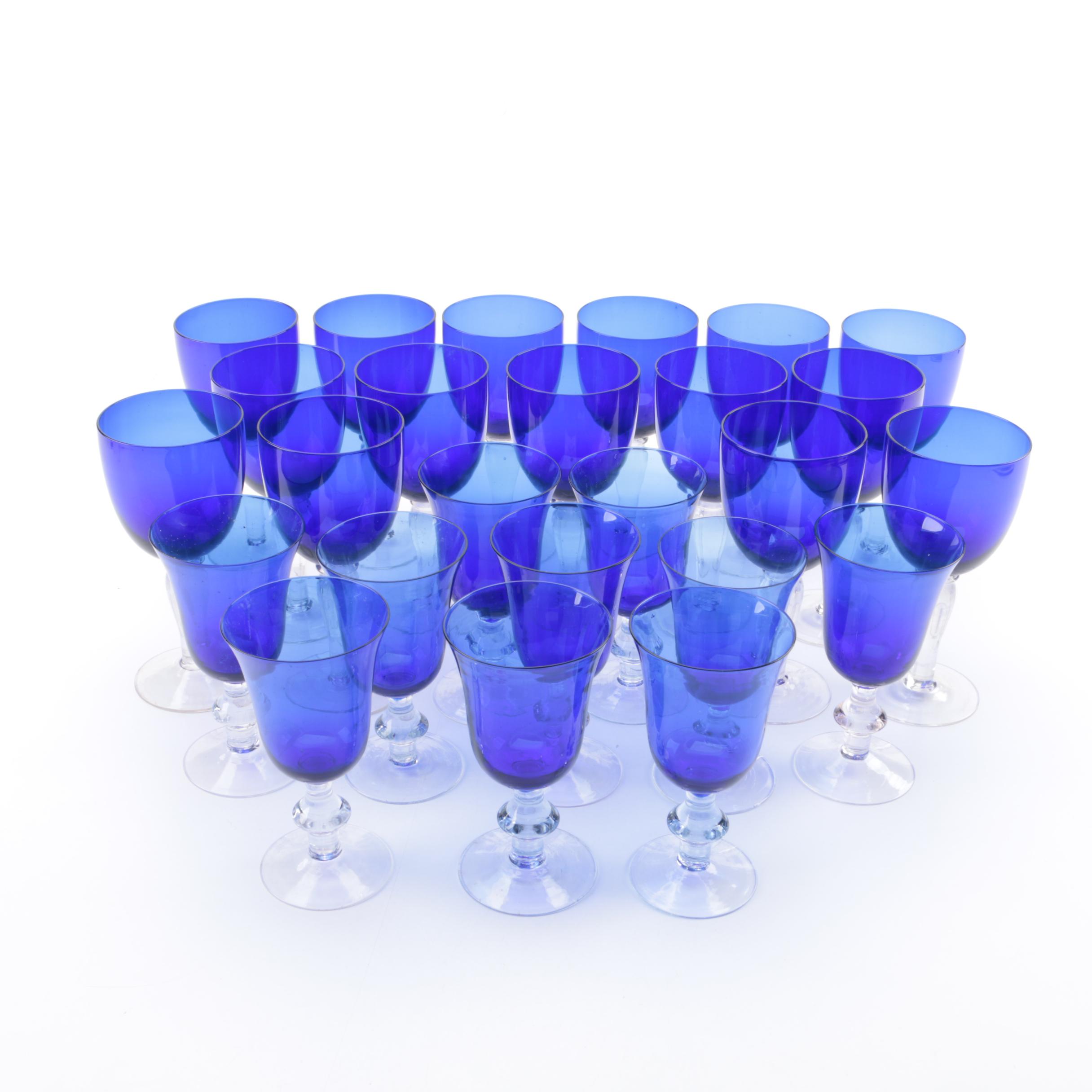 Cobalt Glass Stemware
