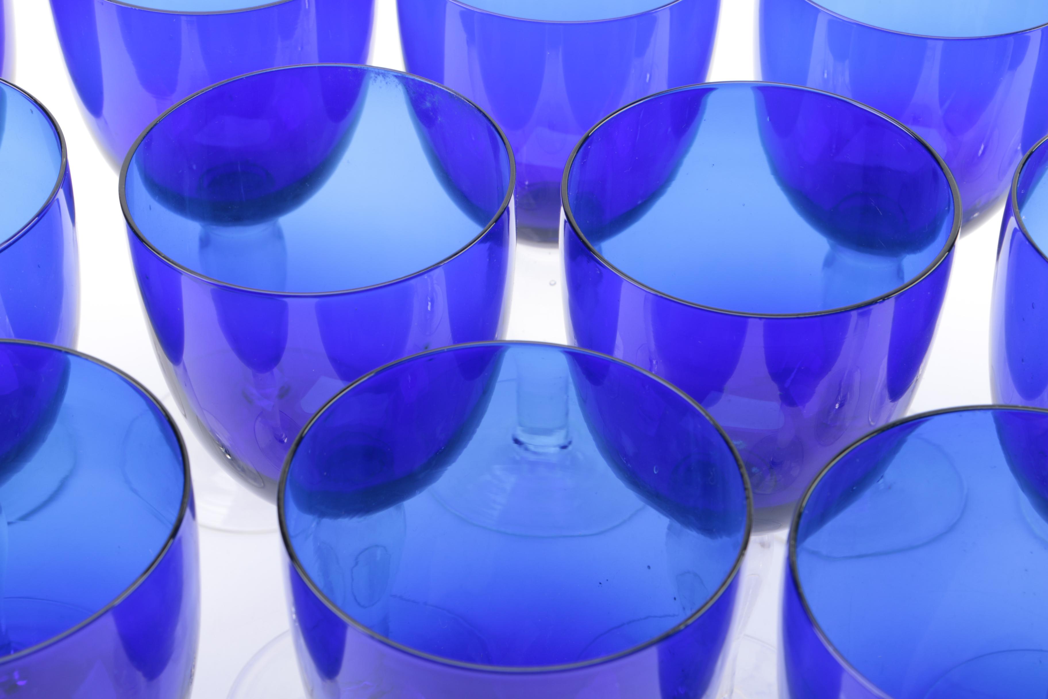 Cobalt Glass Stemware