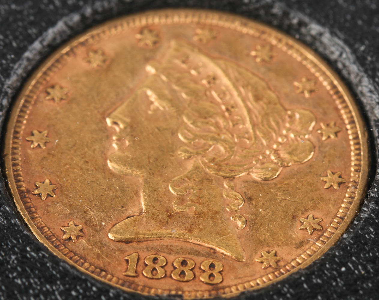 1888 Liberty Head $5 Half Eagle Gold Coin