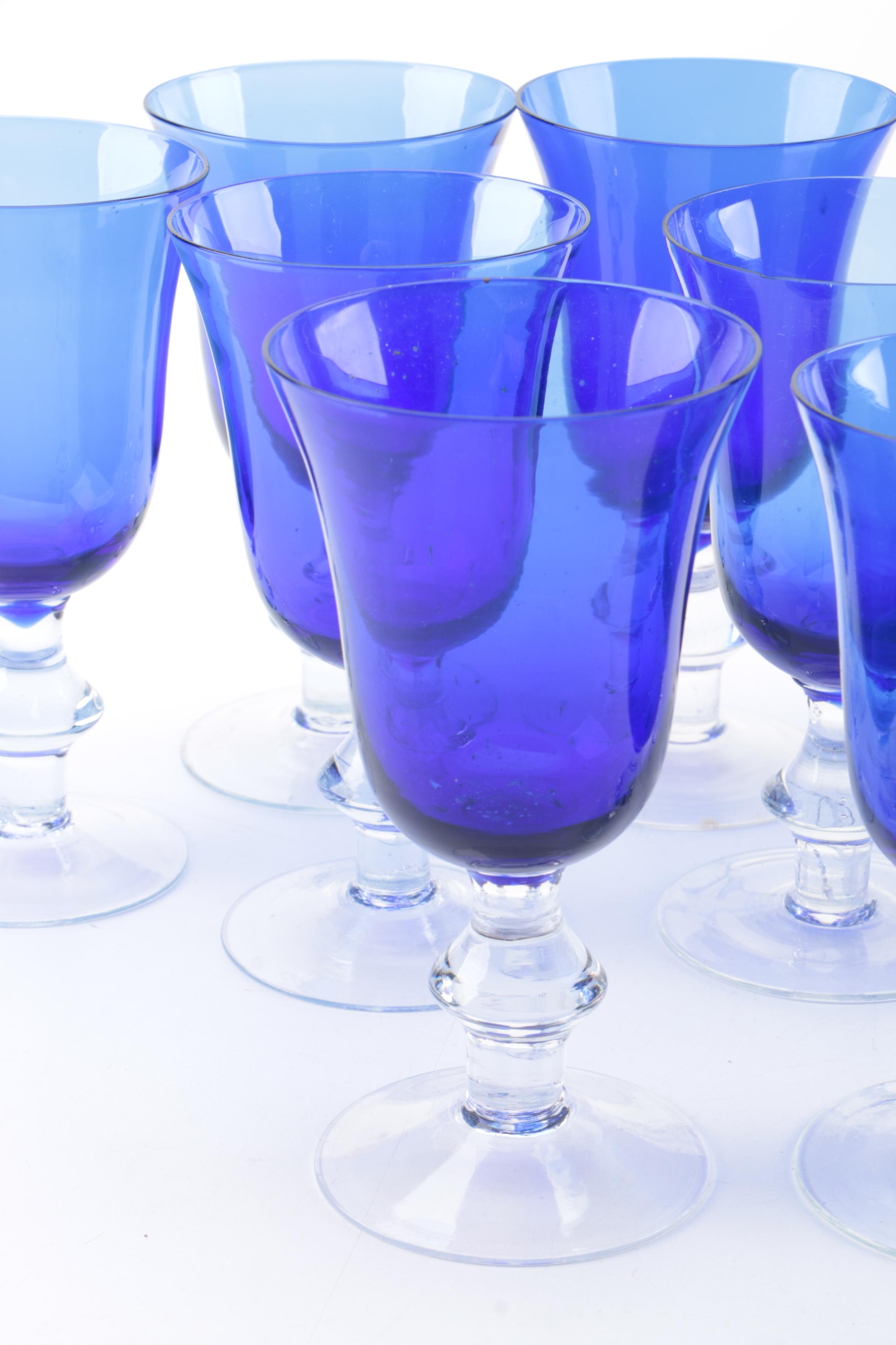 Cobalt Glass Stemware
