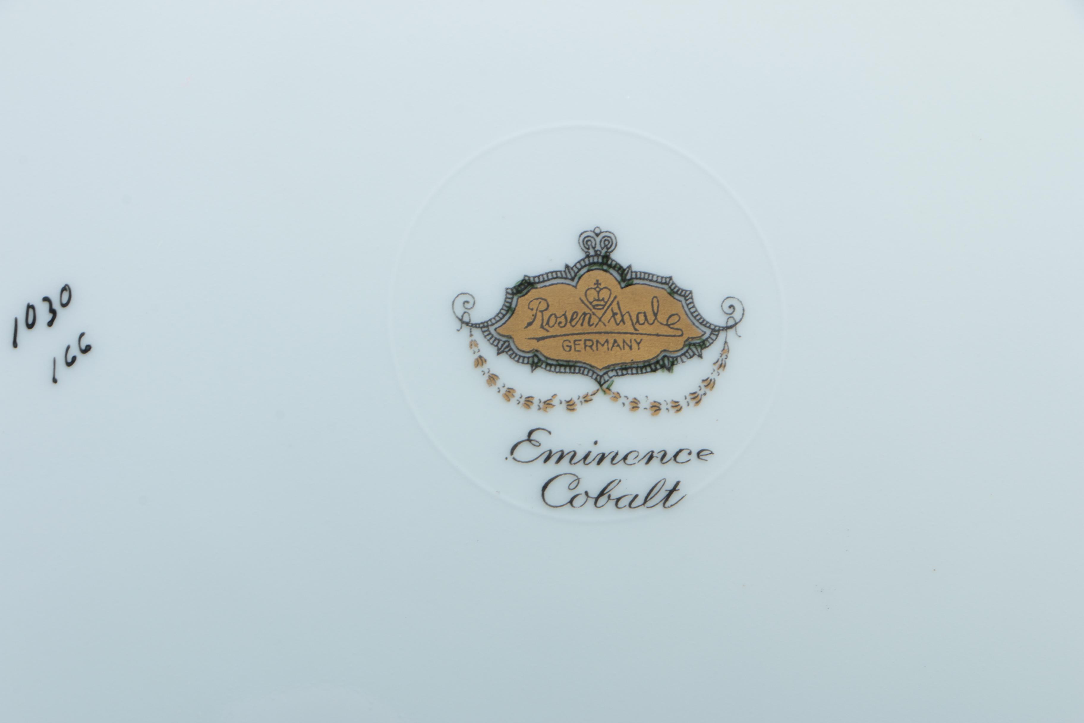 Rosenthal "Eminence Cobalt" Porcelain Tableware