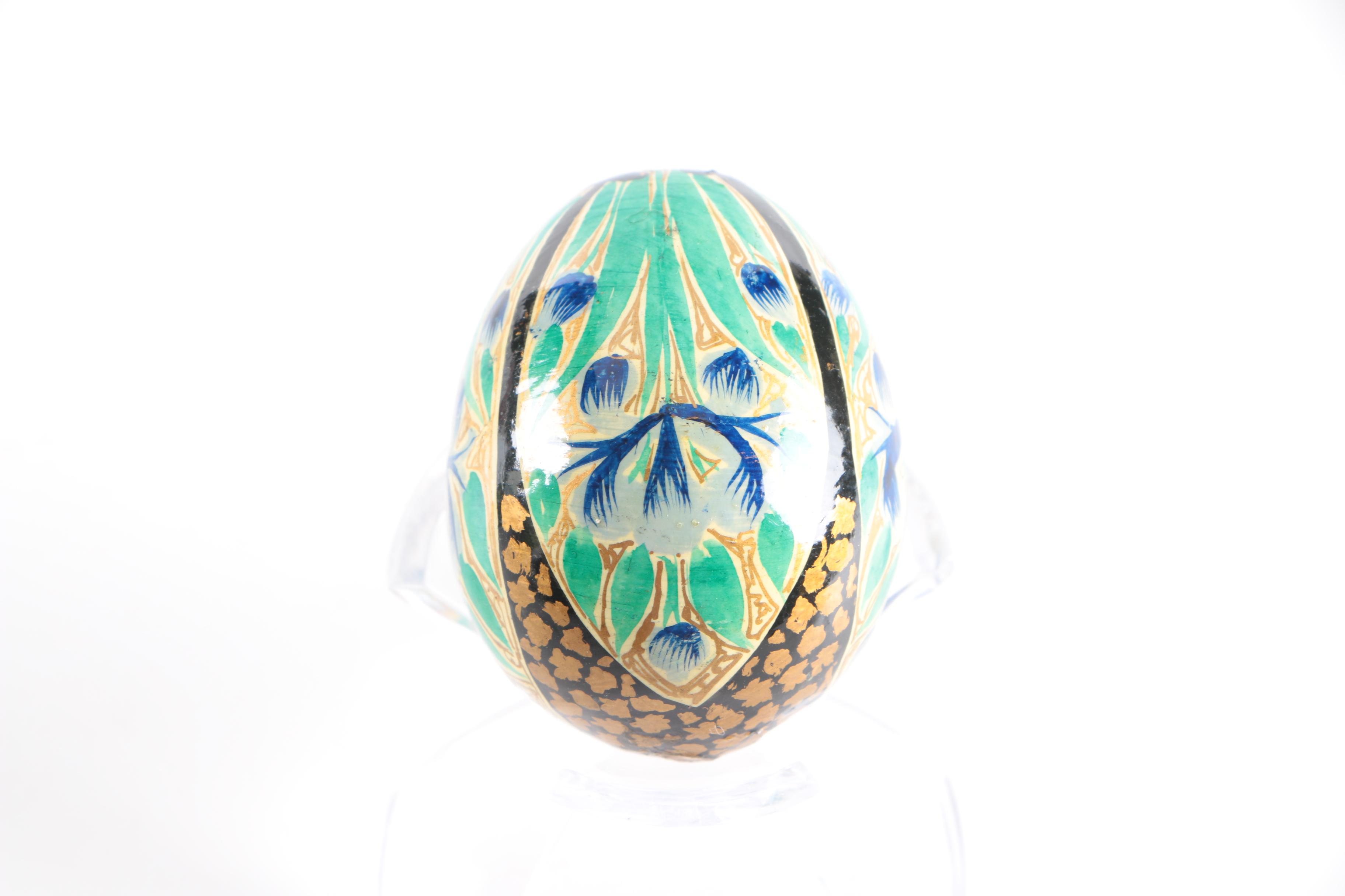 Hand Painted Natural and Wood Eggs