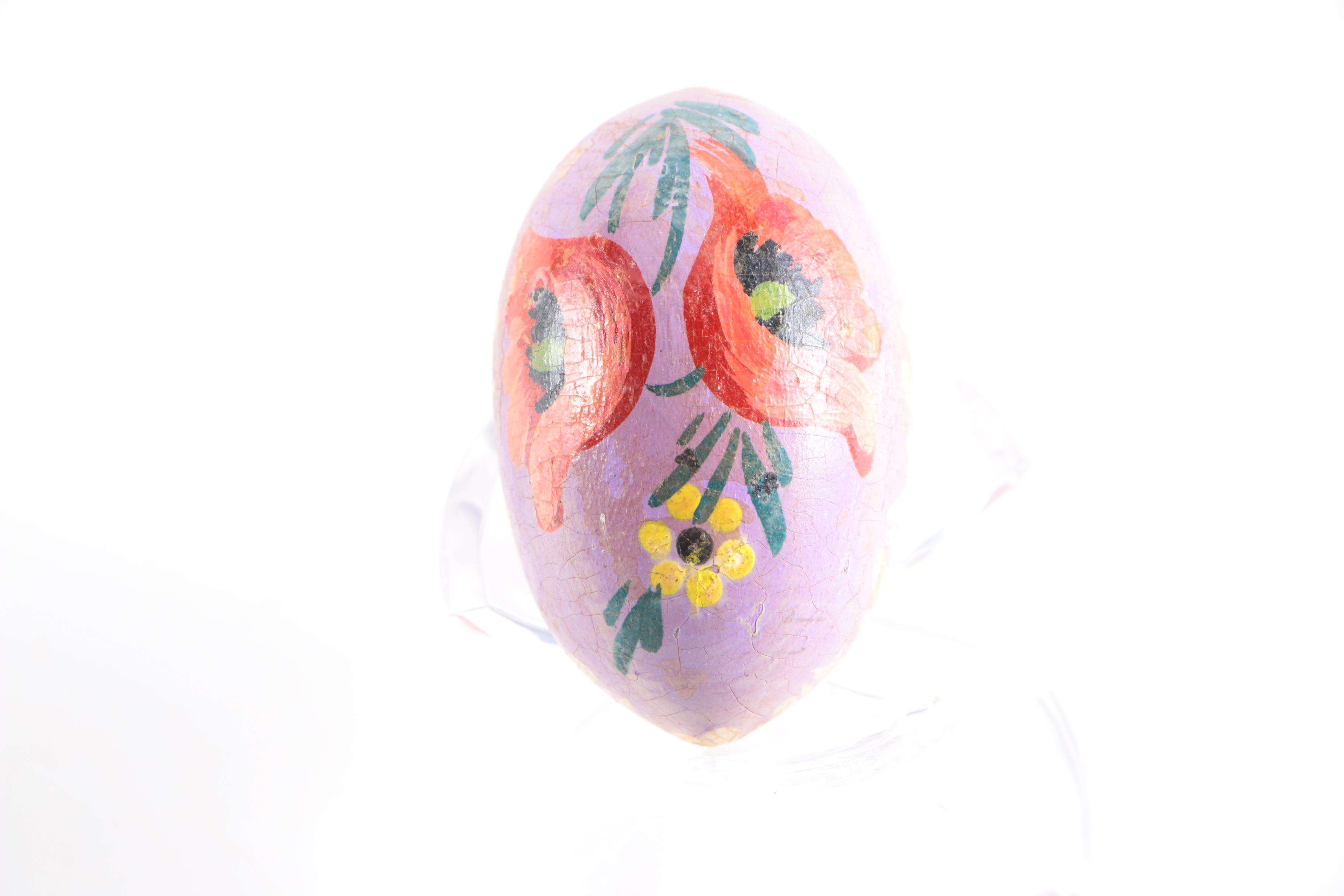 Hand Painted Natural and Wood Eggs