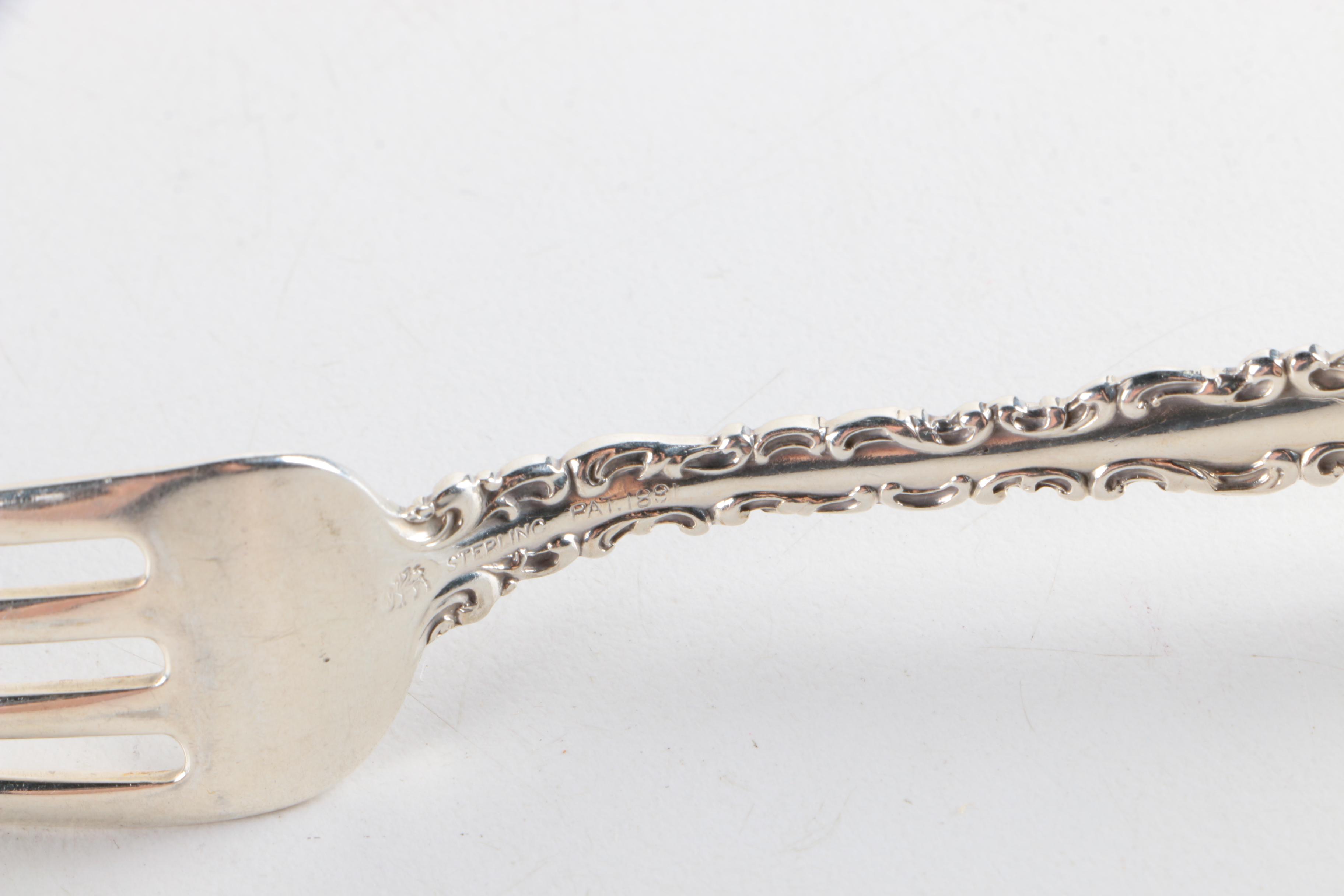 Whiting Mfg. Co. "Louis XV" Sterling Silver Forks and Spoons