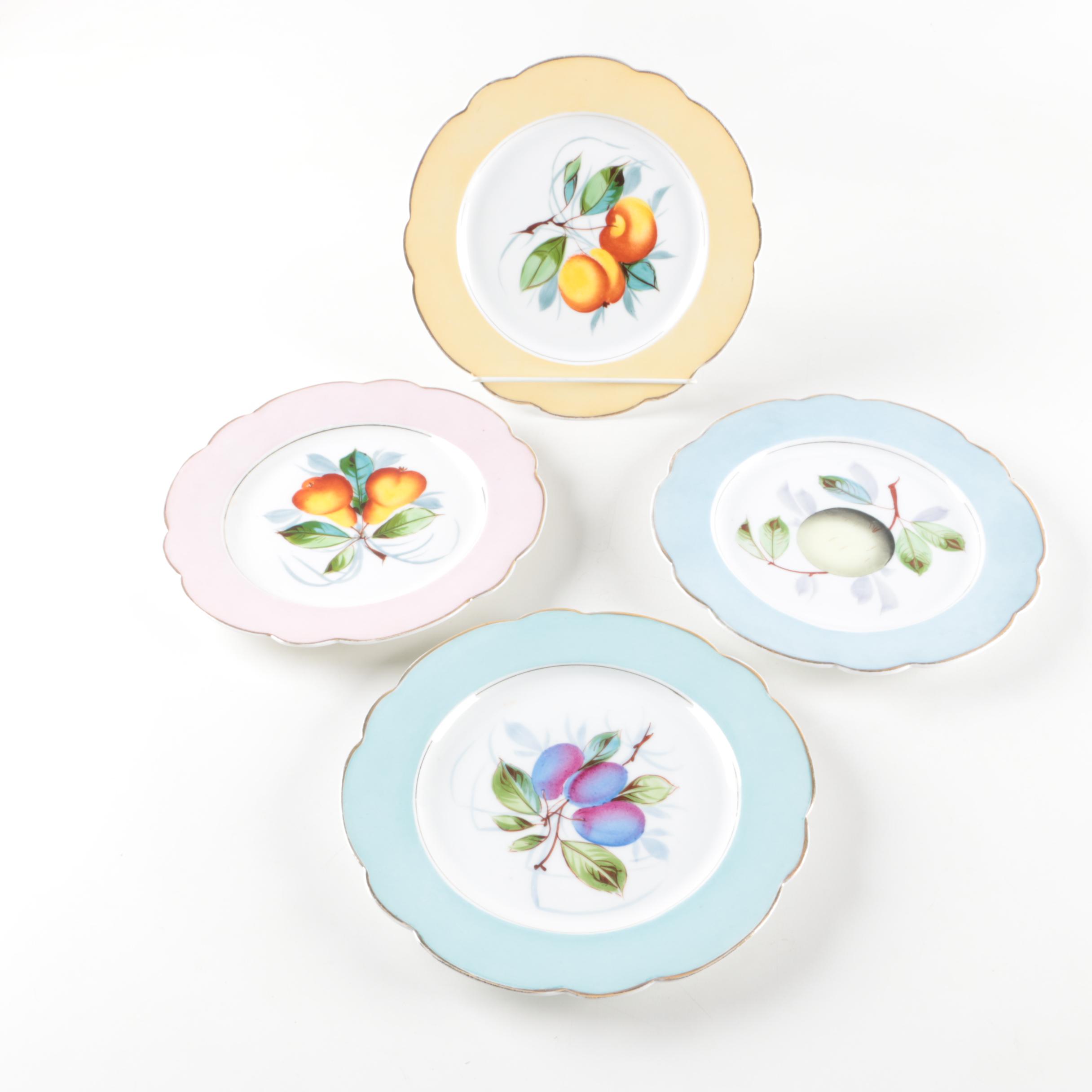 Fruit Themed Porcelain Plates