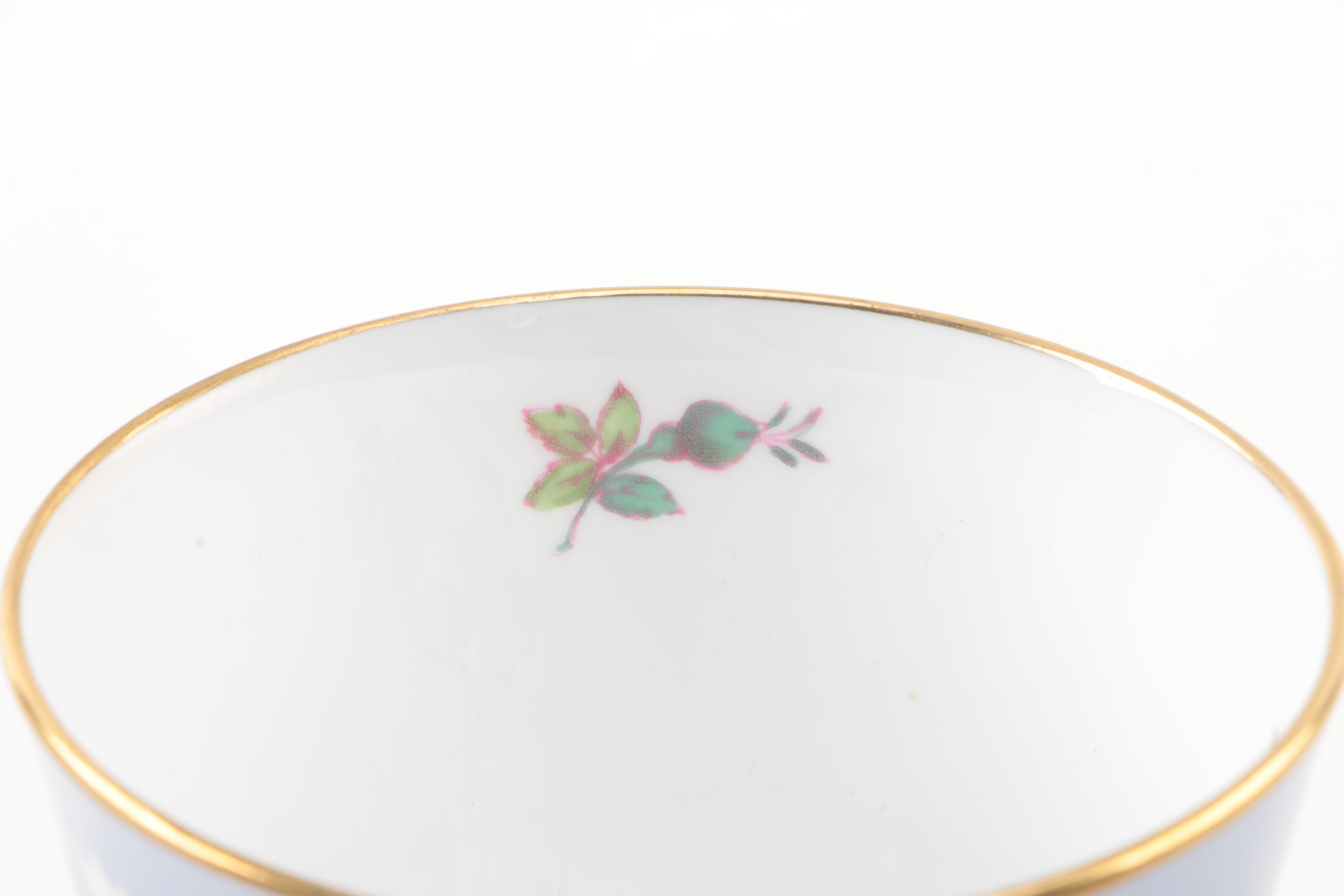 Vintage Copeland Spode "Maritime Rose" Porcelain Teacups and Saucers