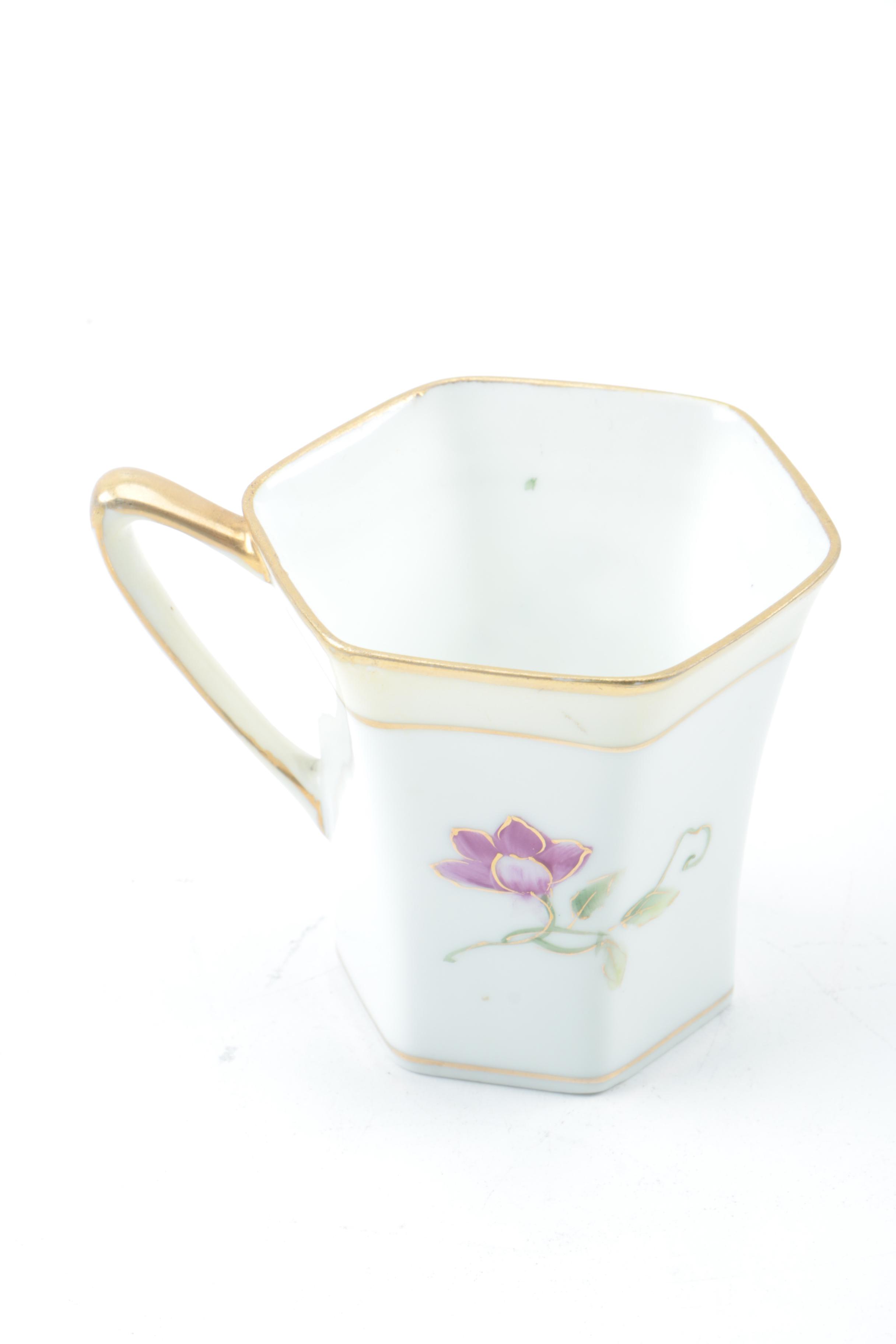 Vintage Nippon Purple Floral Tea Service