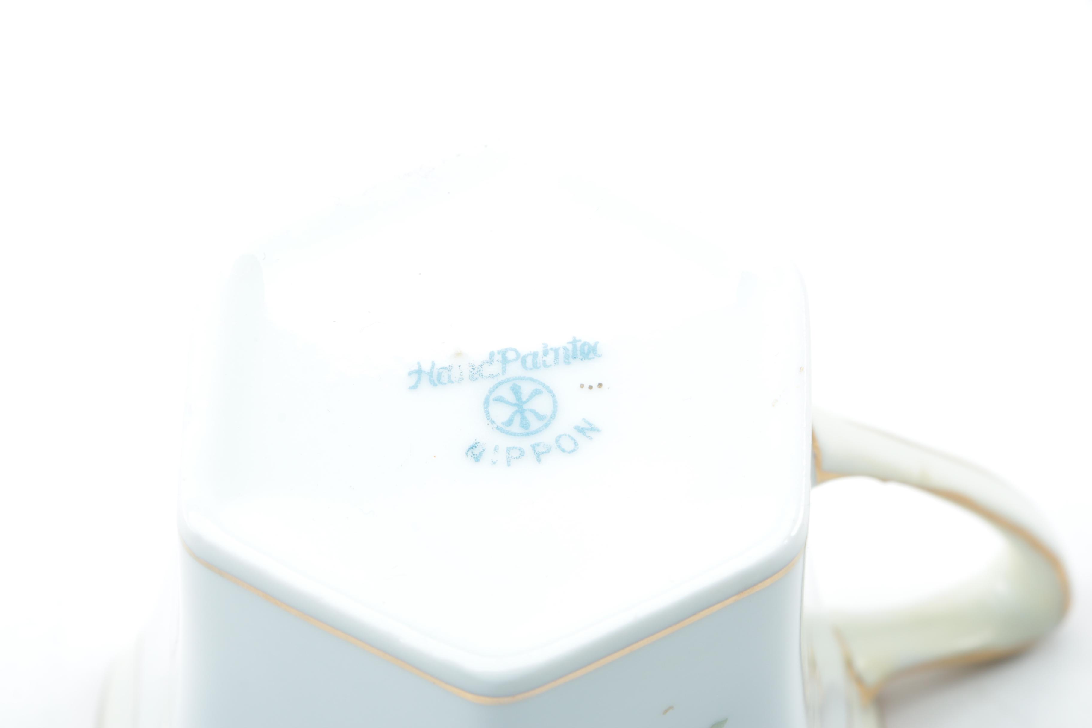 Vintage Nippon Purple Floral Tea Service