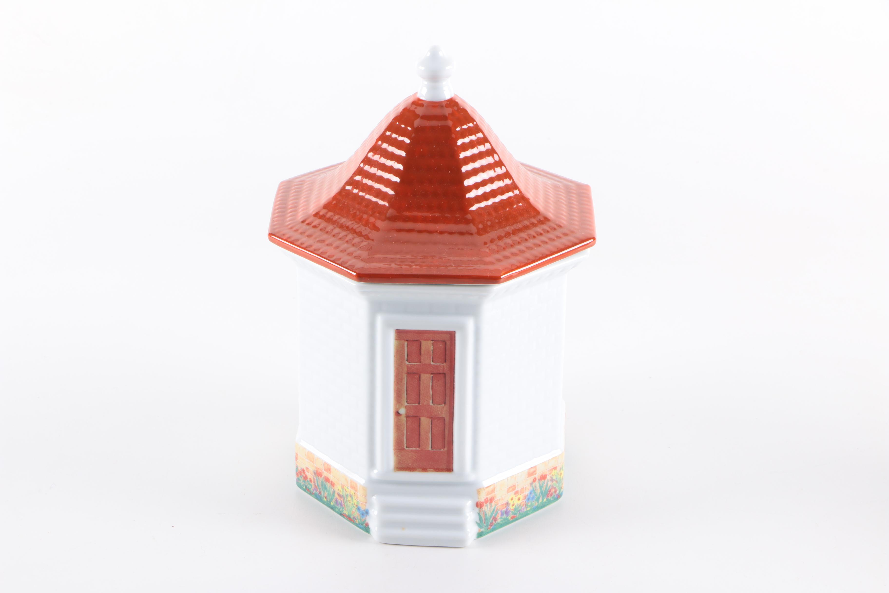 Mount Vernon "The Garden House Collection" Porcelain Mugs and Jar