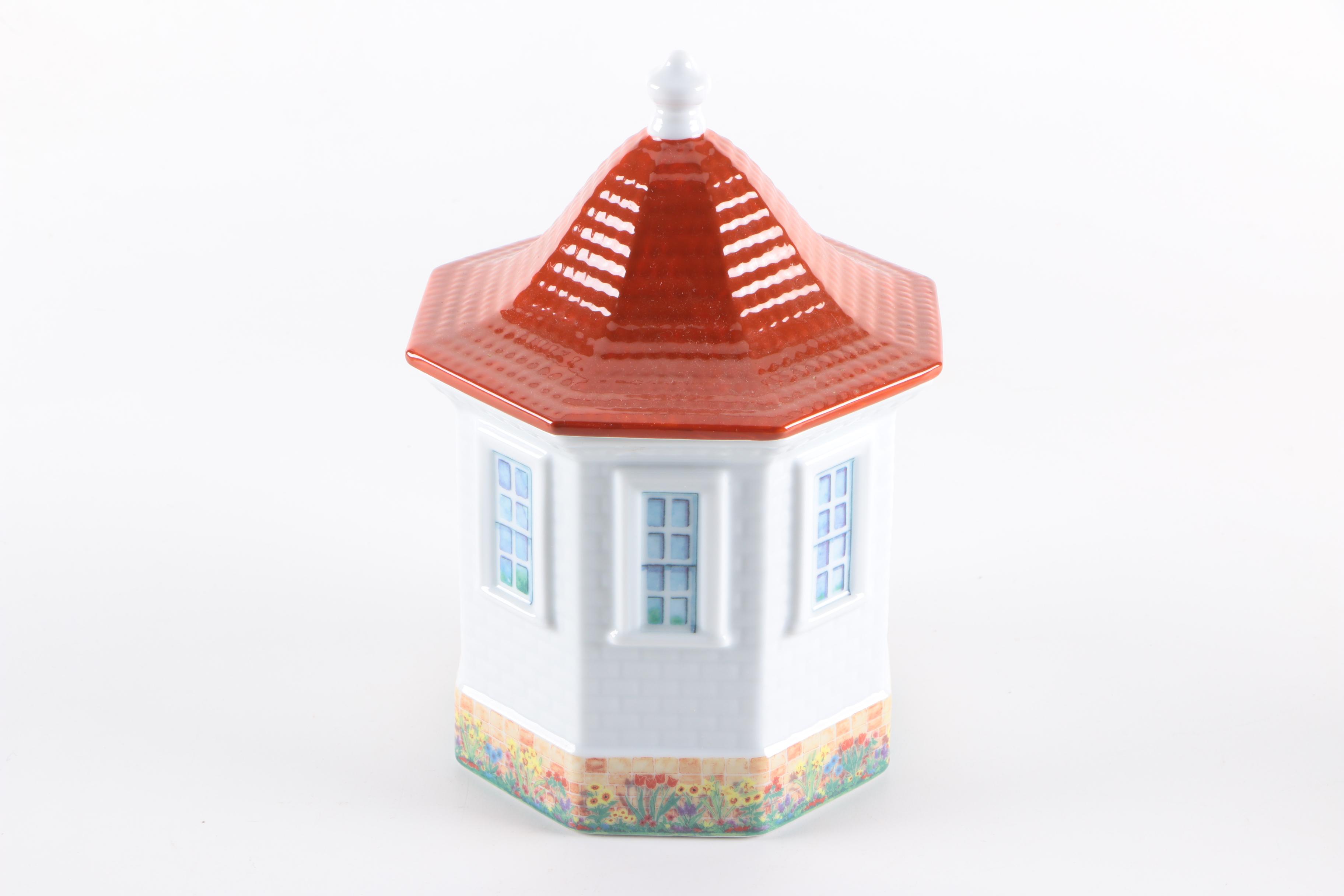 Mount Vernon "The Garden House Collection" Porcelain Mugs and Jar