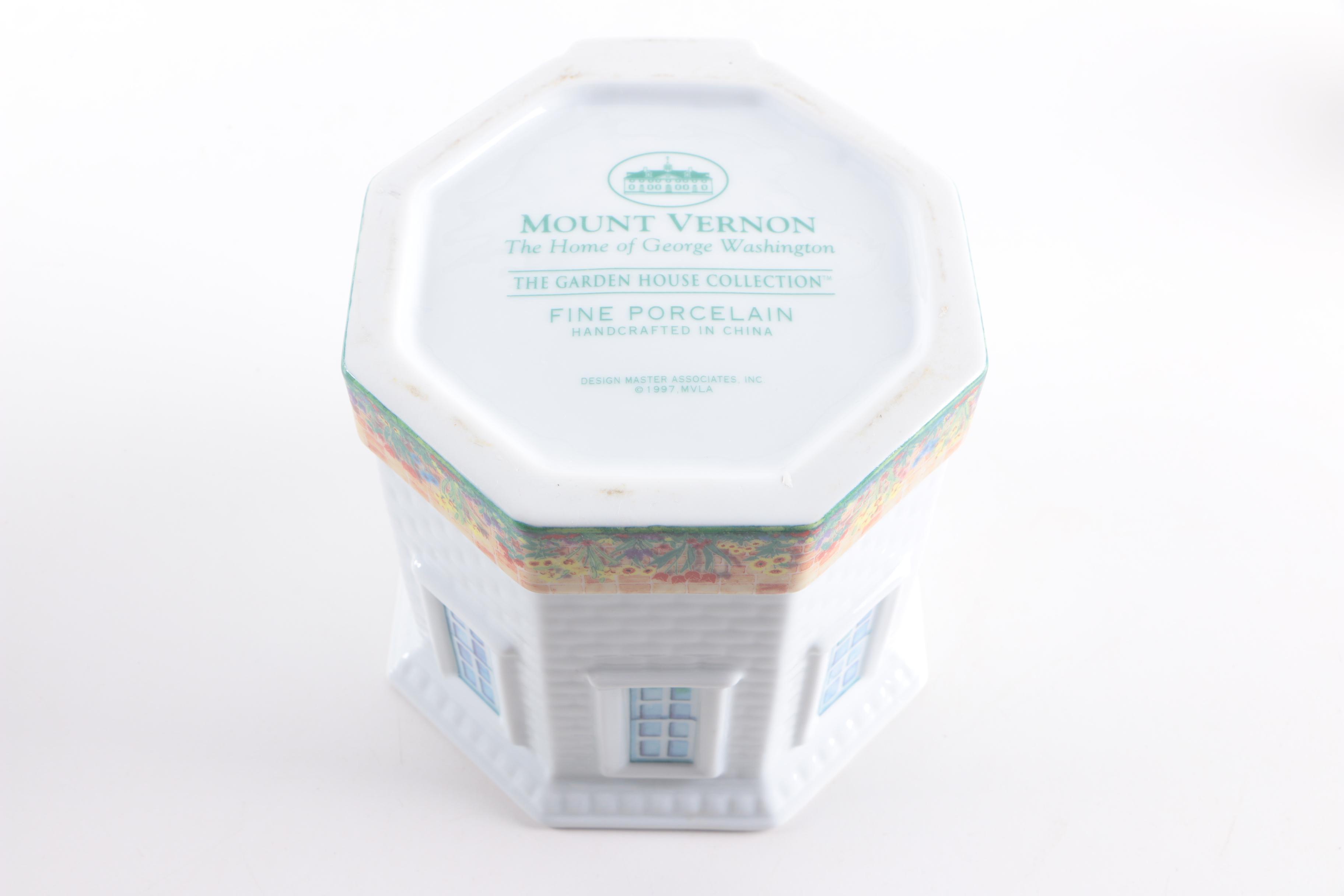 Mount Vernon "The Garden House Collection" Porcelain Mugs and Jar