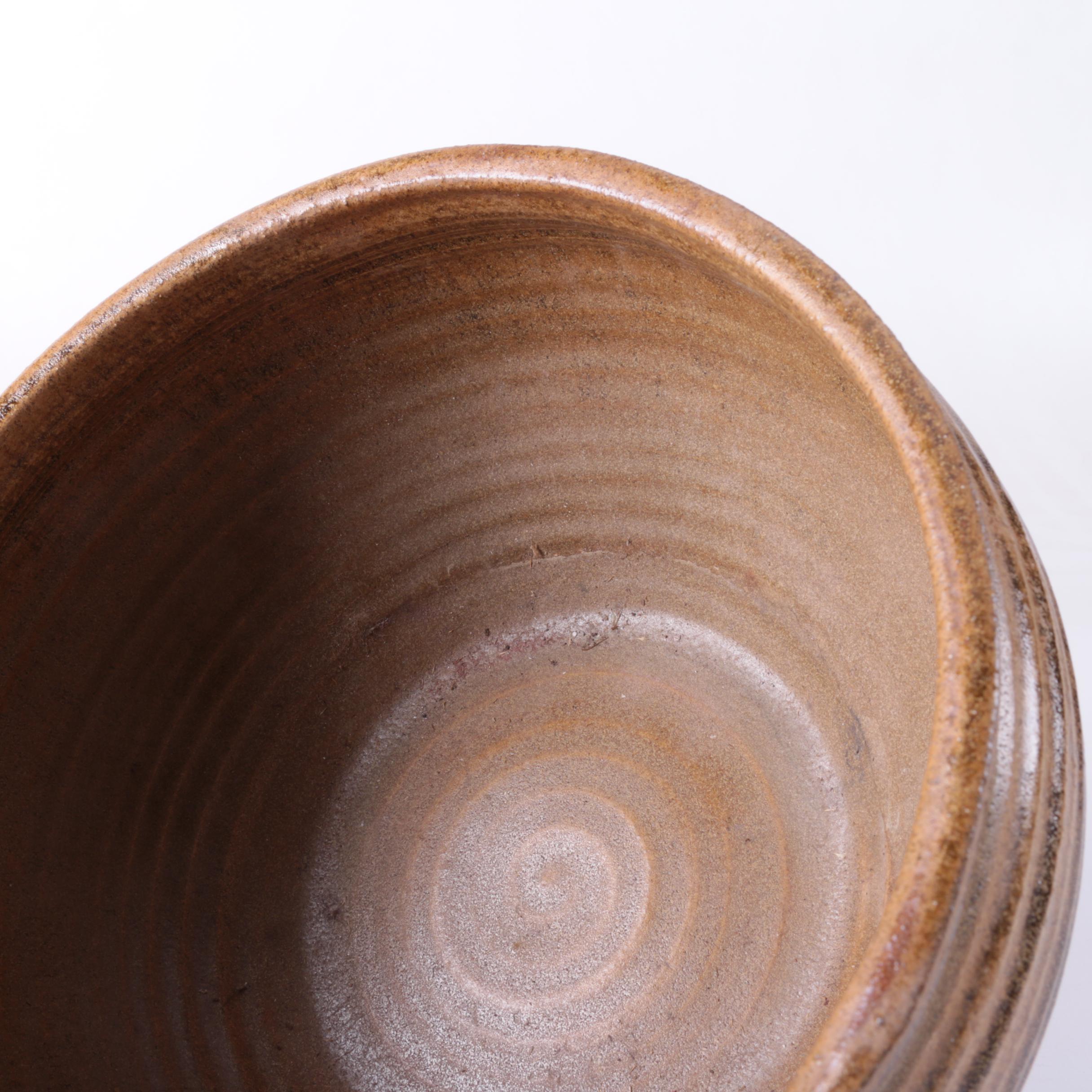 Contemporary Glazed Stoneware Pottery Bowl