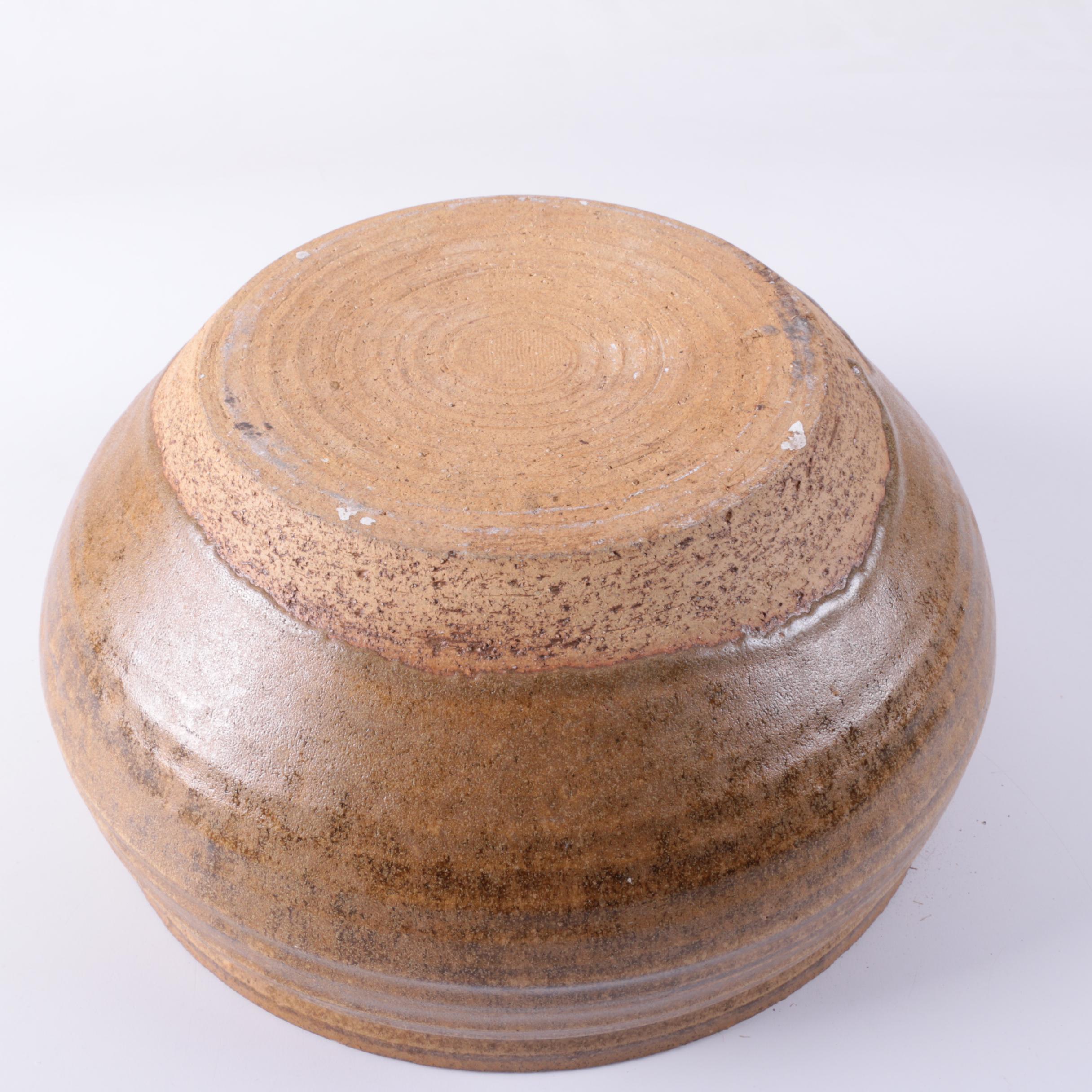 Contemporary Glazed Stoneware Pottery Bowl