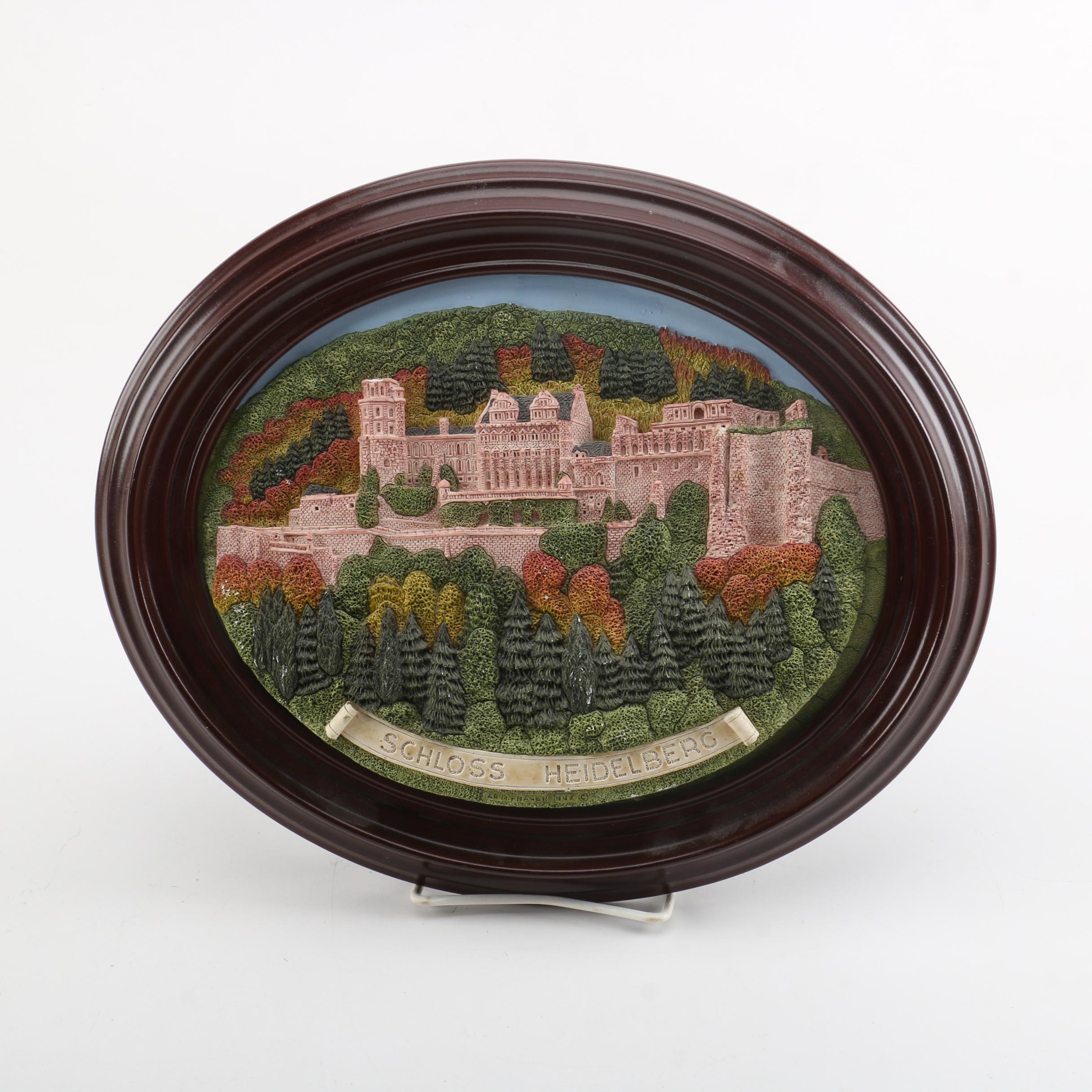 Fraser Creations Landscape "Schloss Heidelberg" Wall Hanging