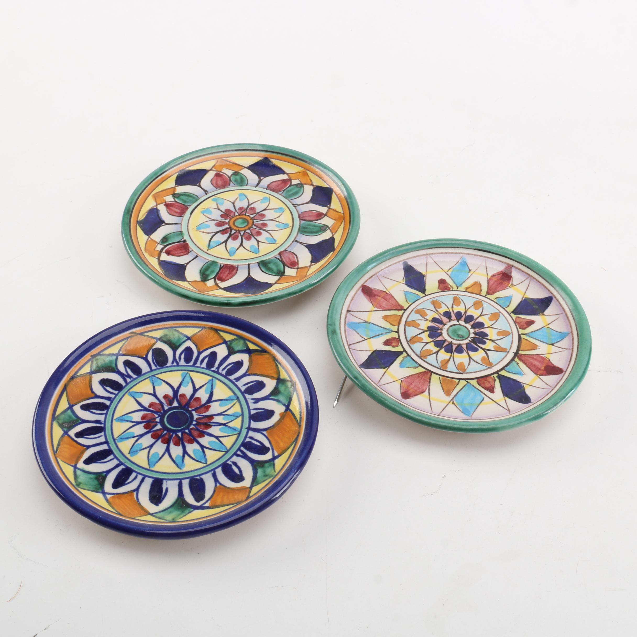 Vietri Mandala Motif Ceramic Decorative Plates