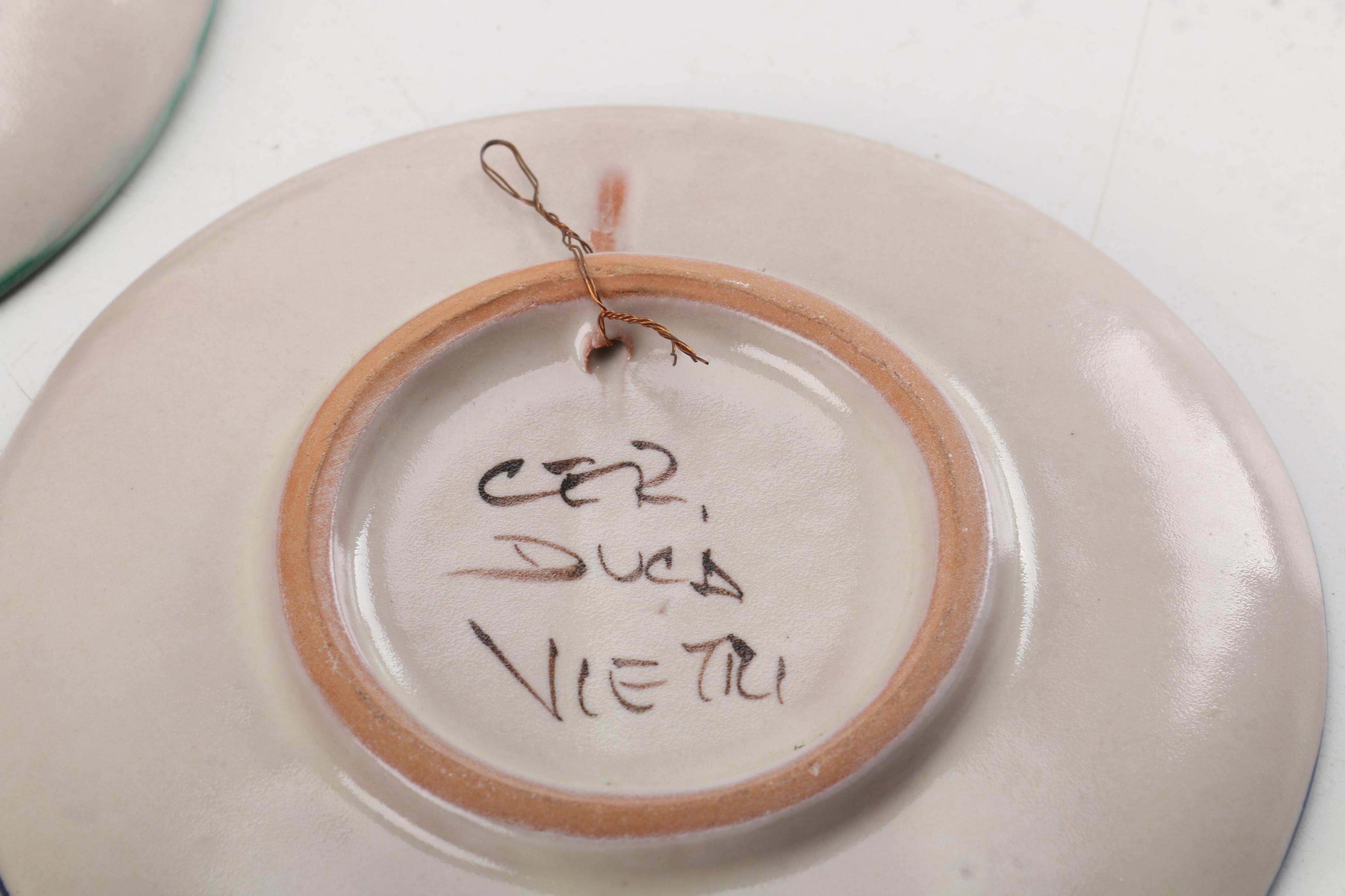 Vietri Mandala Motif Ceramic Decorative Plates