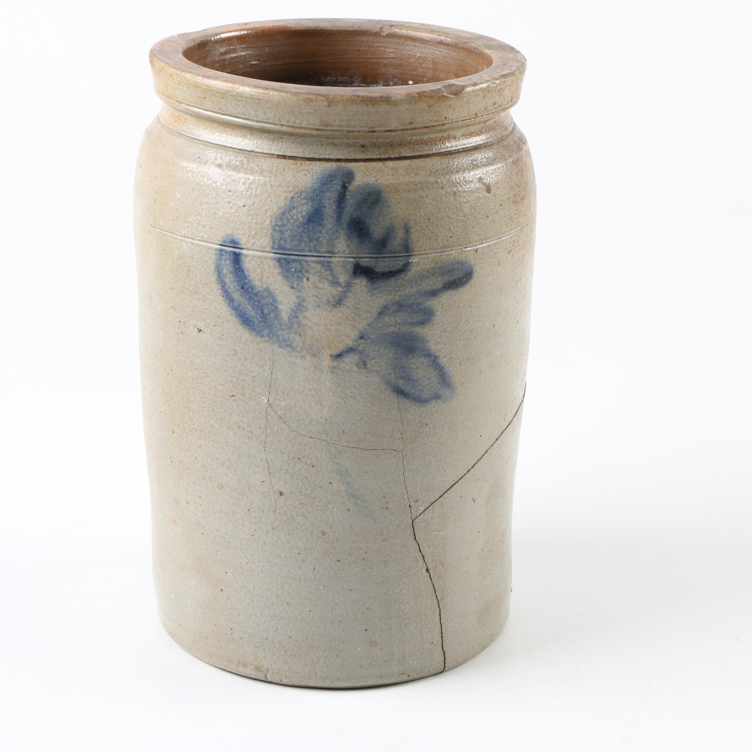 Antique Salt Glazed Stoneware Crocks