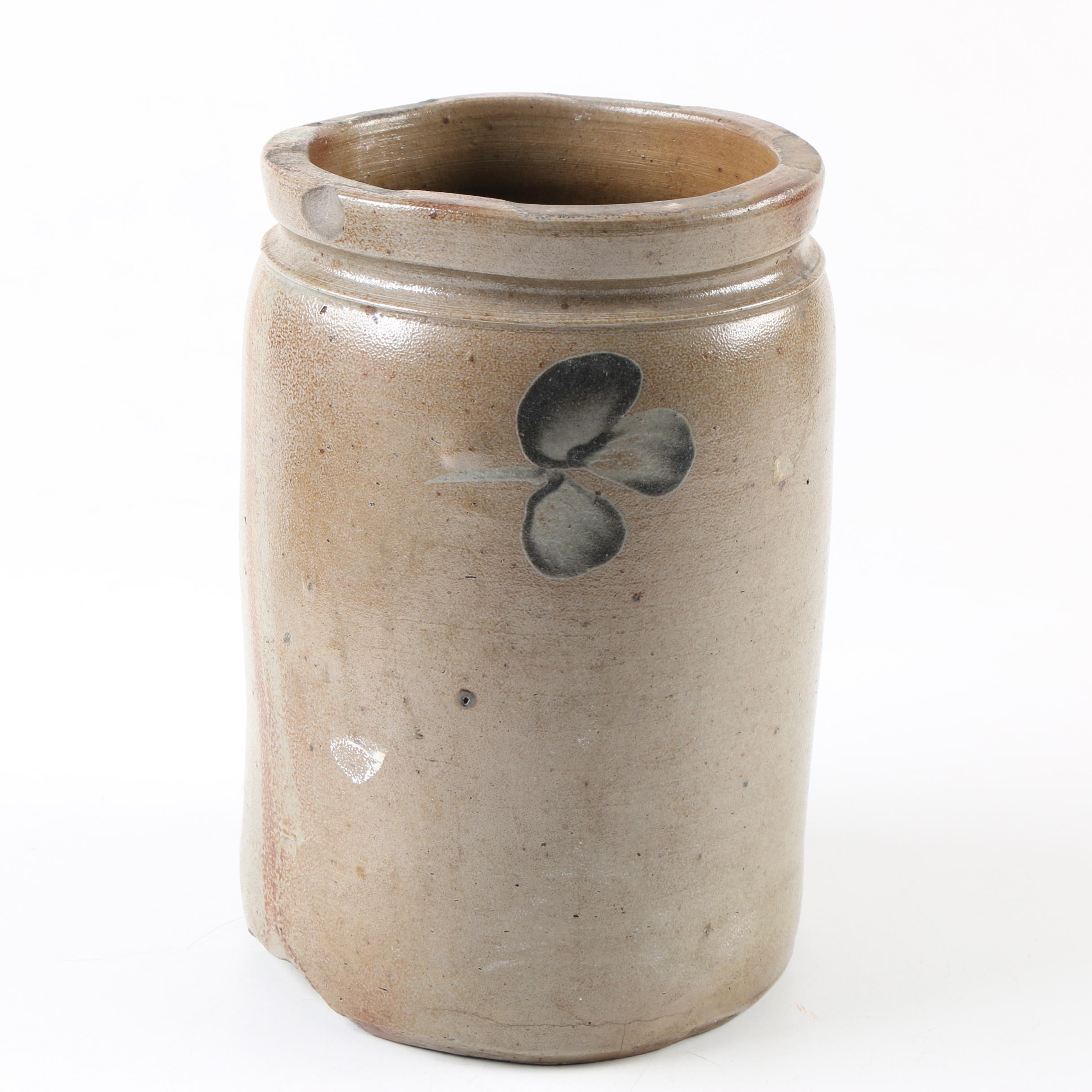 Antique Salt Glazed Stoneware Crocks