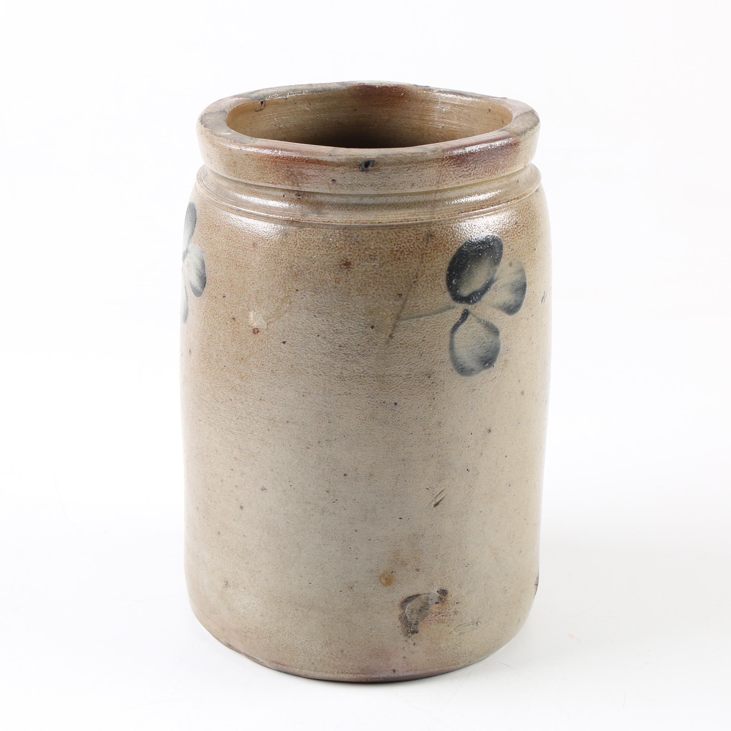 Antique Salt Glazed Stoneware Crocks