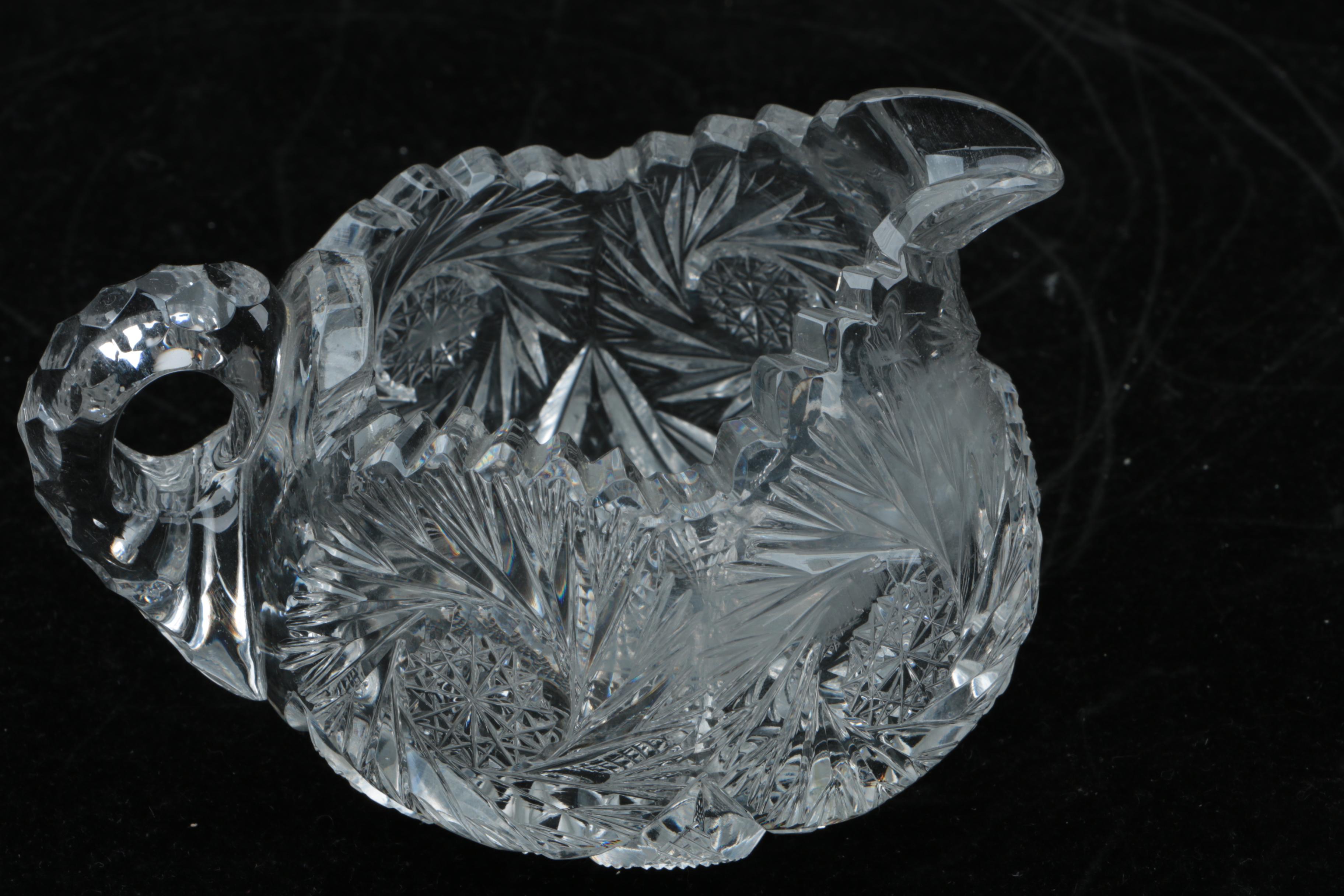 American Brilliant Period Cut Glass Tableware