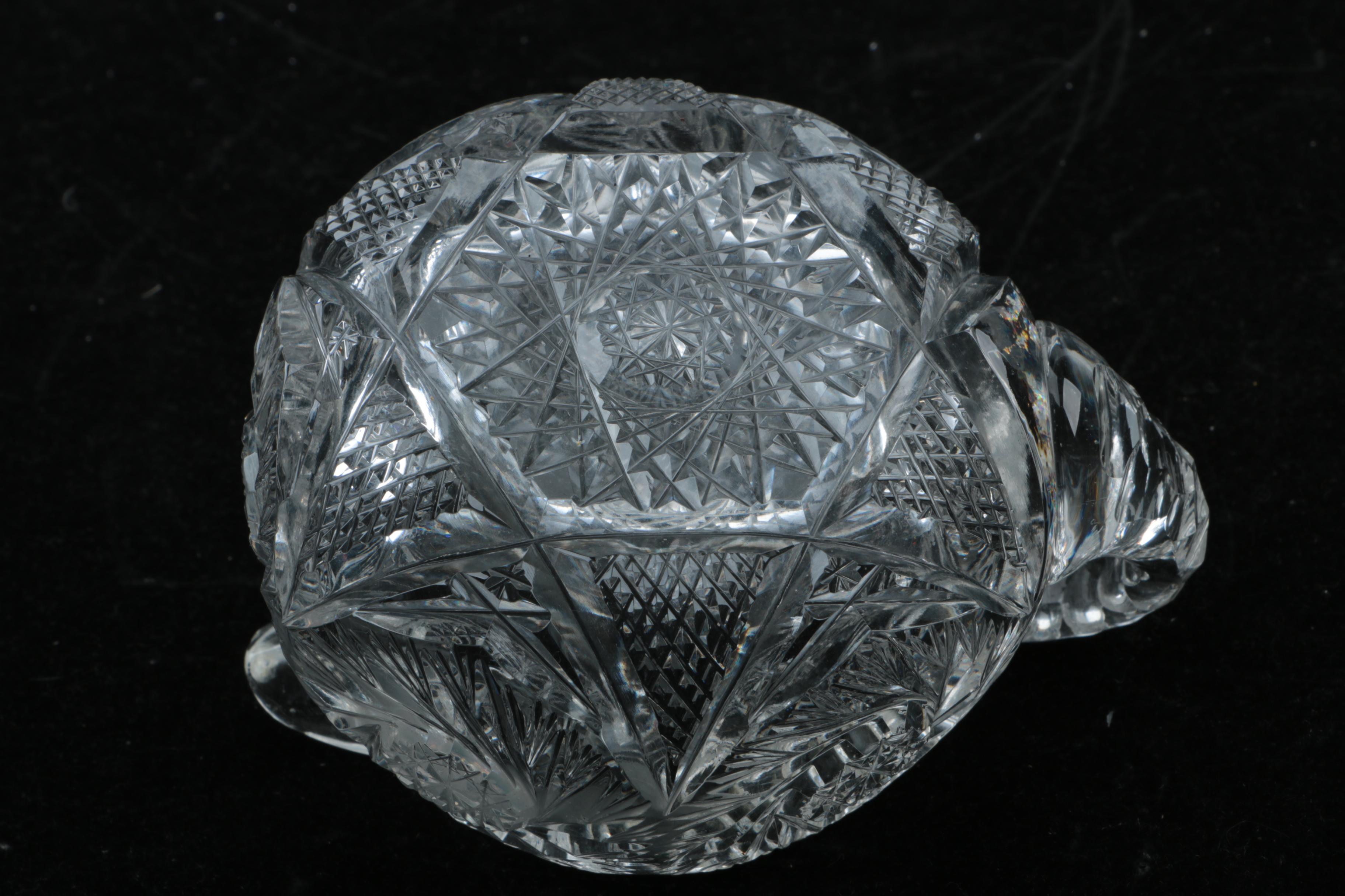 American Brilliant Period Cut Glass Tableware