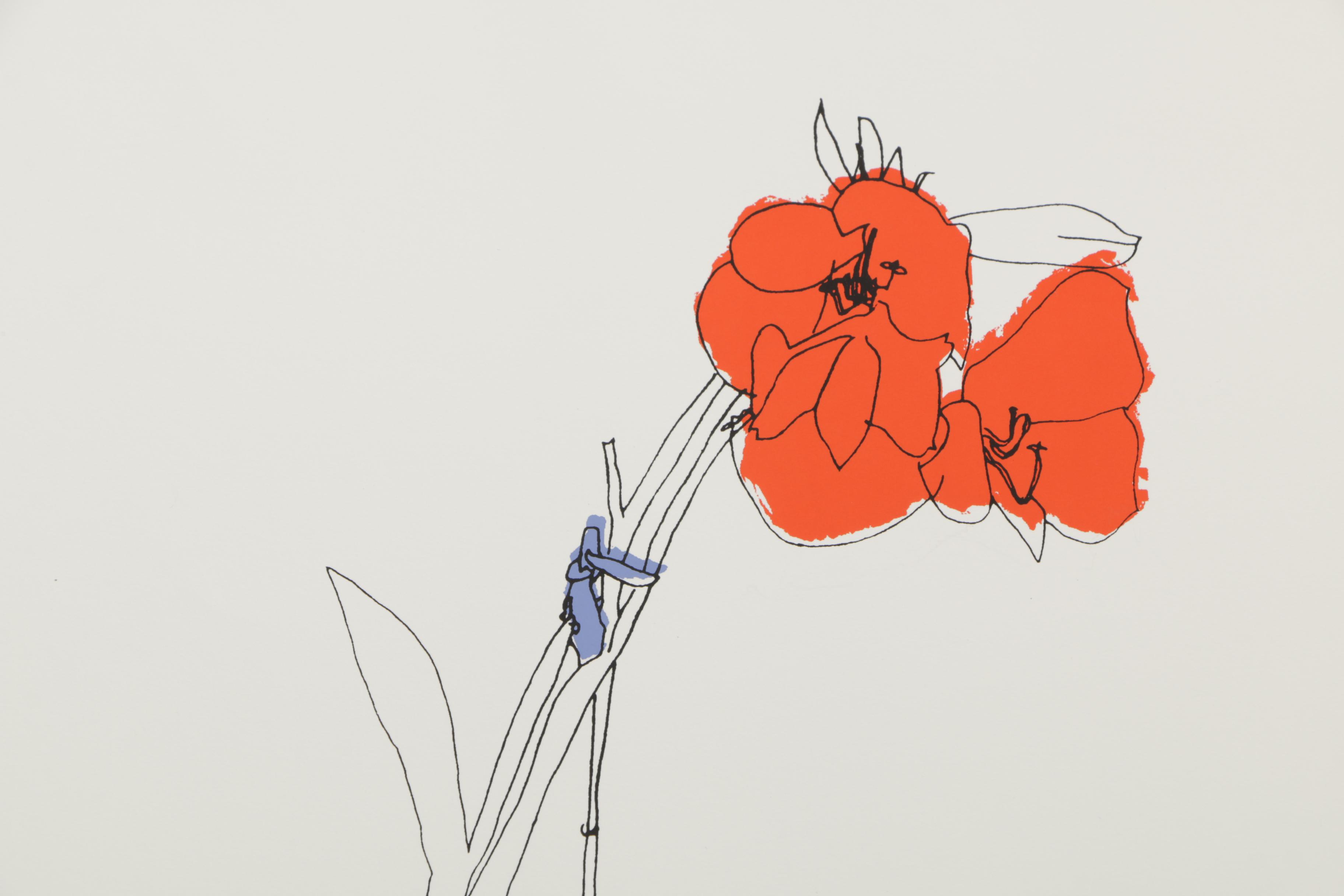 Brett Harper Signed Limited Edition Serigraph "Amaryllis"