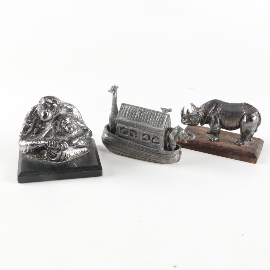 World Wildlife Fund Metal Animal Figurines