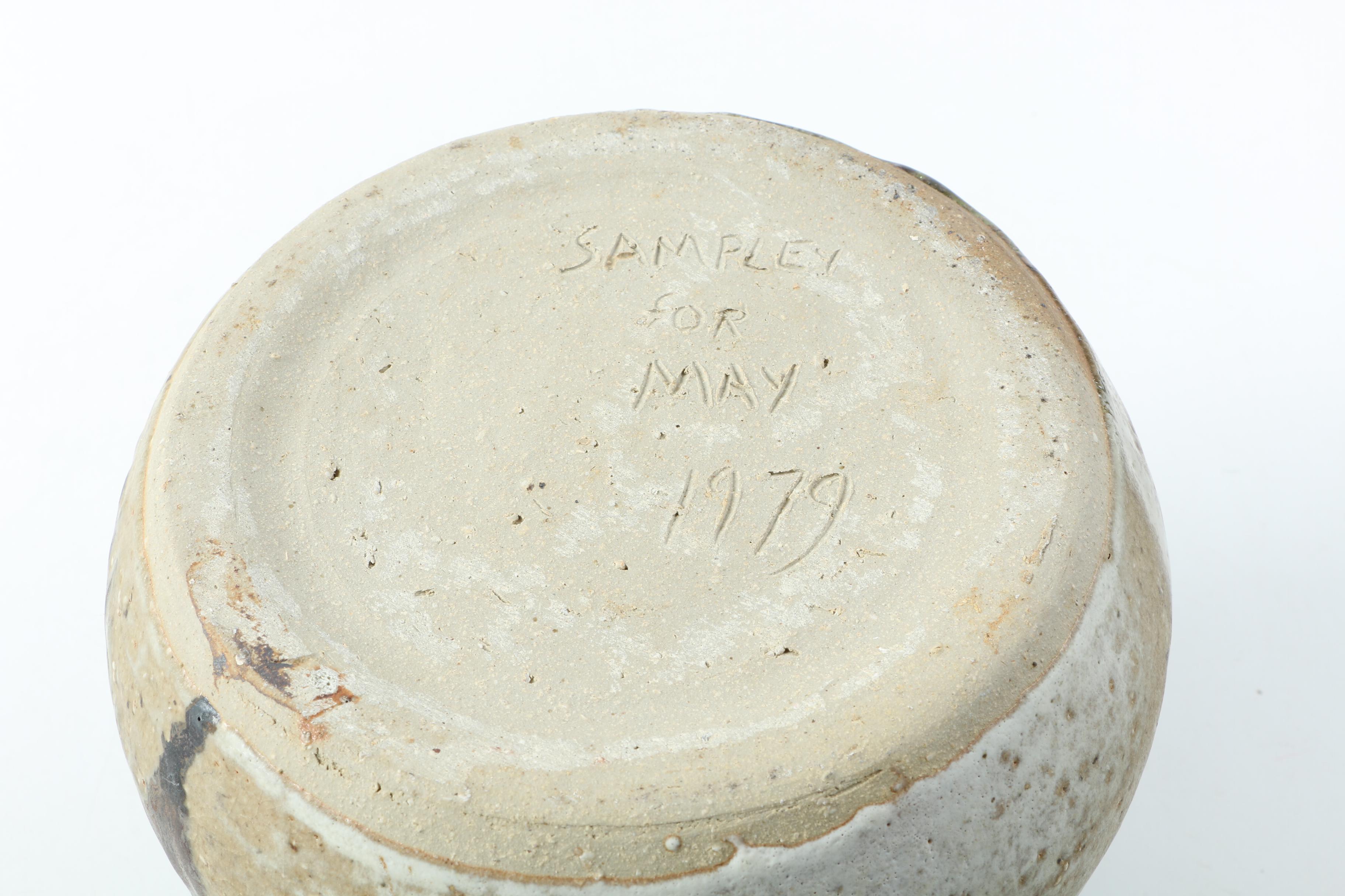 Three Handled Art Pottery Jar