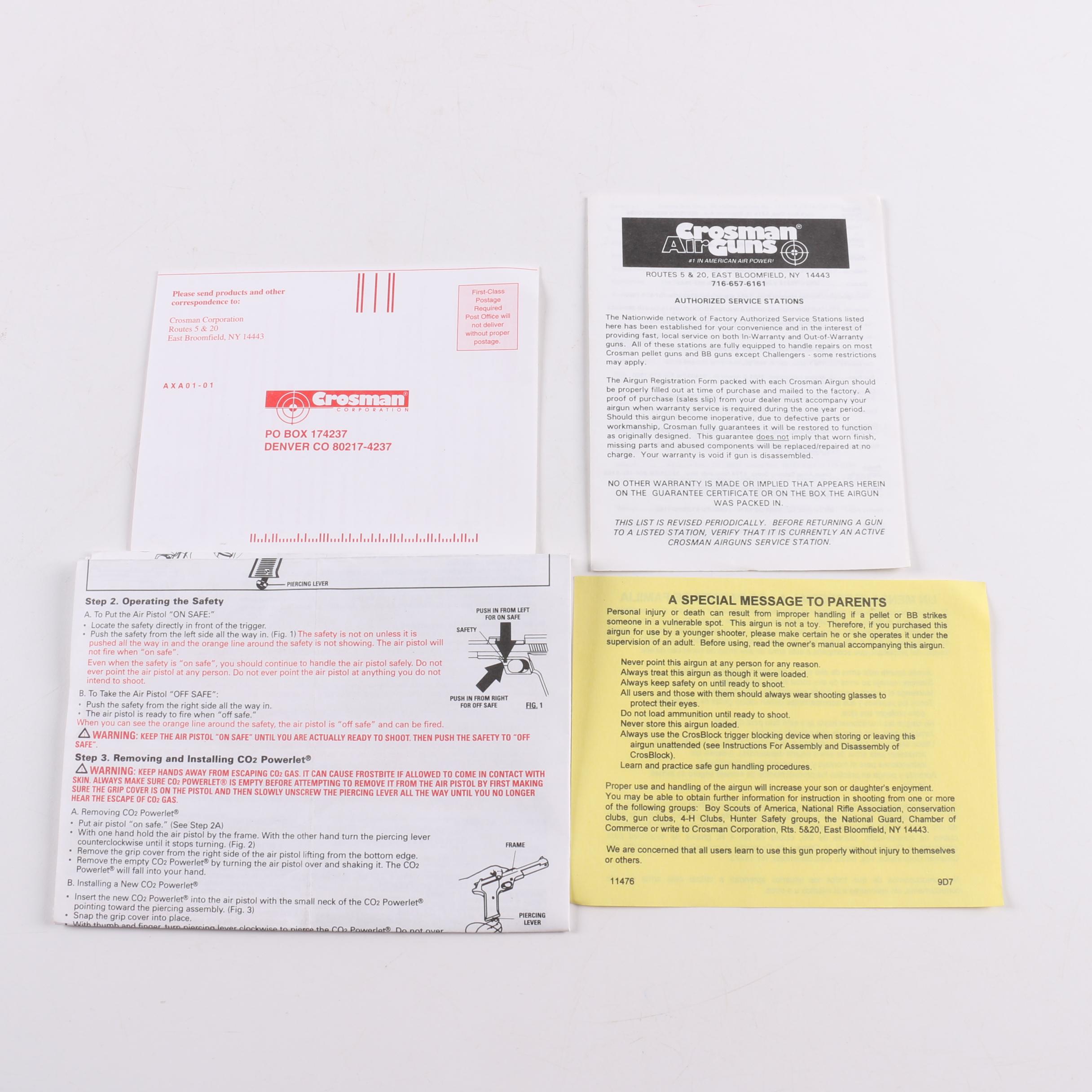 Copperhead Auto Air II BB Pistol, Daisy Air Rifle and Accessories