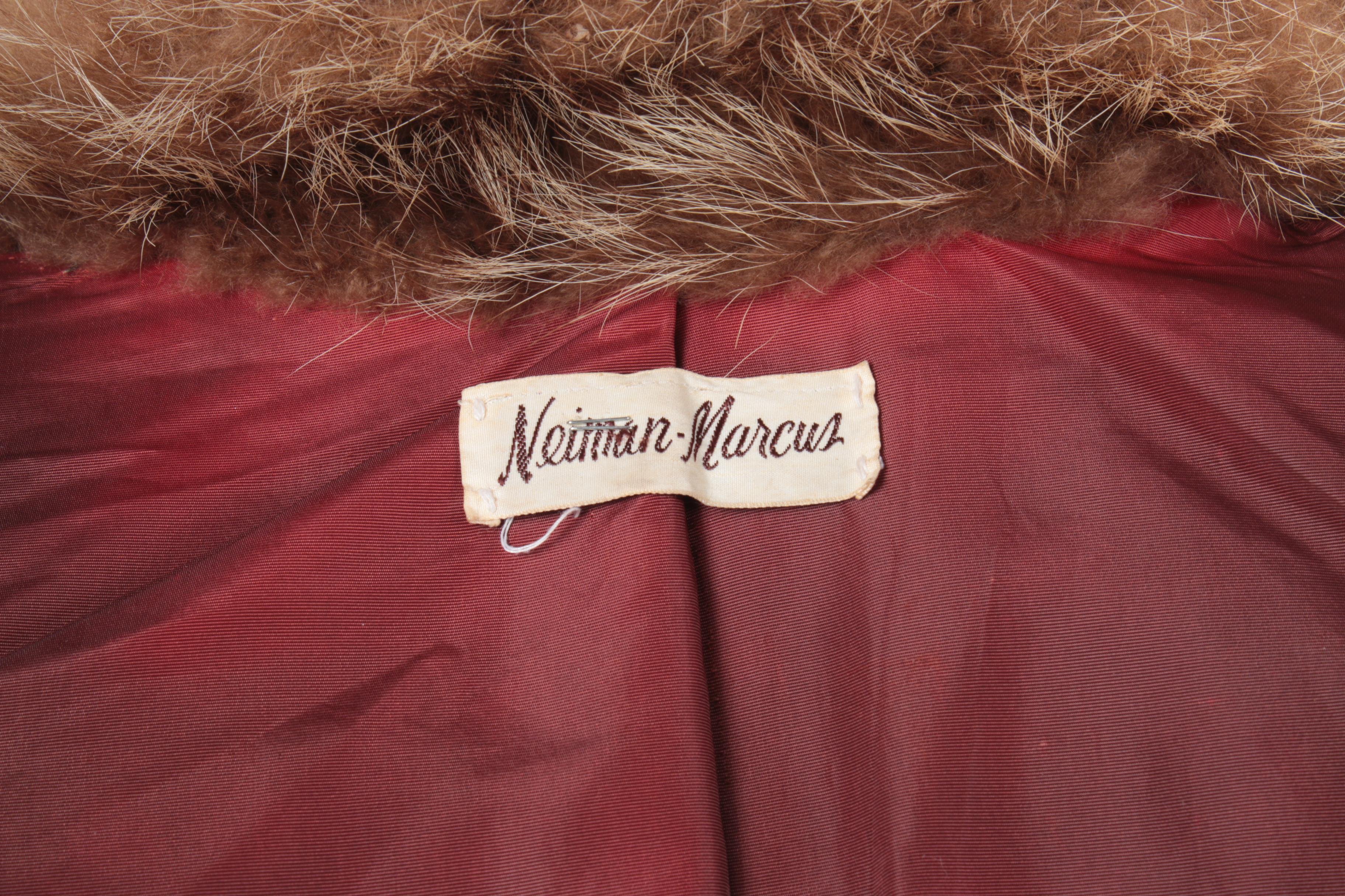 1970s Neiman Marcus Suede and Raccoon Fur Coat