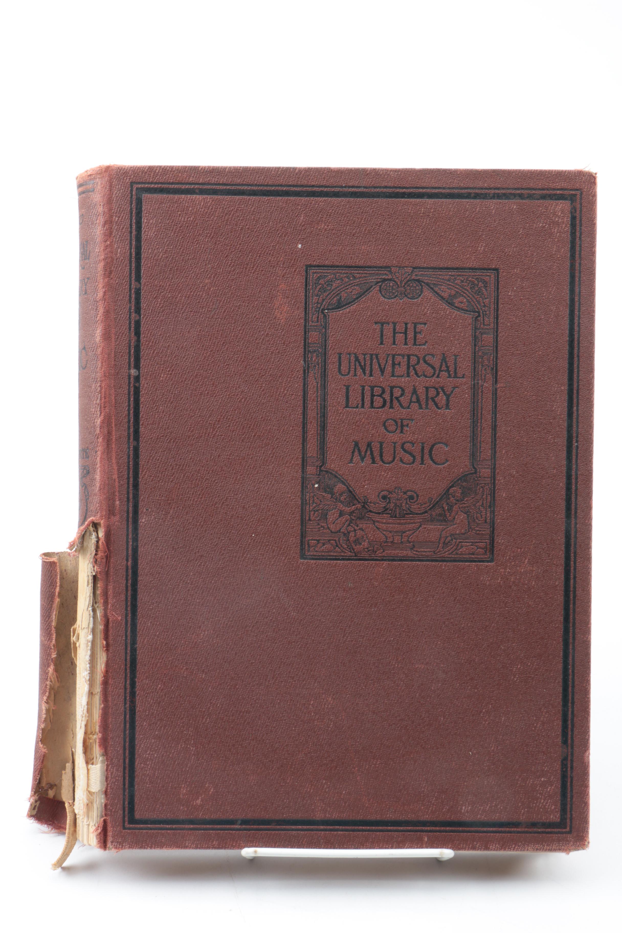 1913 "The Universal Library of Music, Vol. V and VI" Sheet Music Books