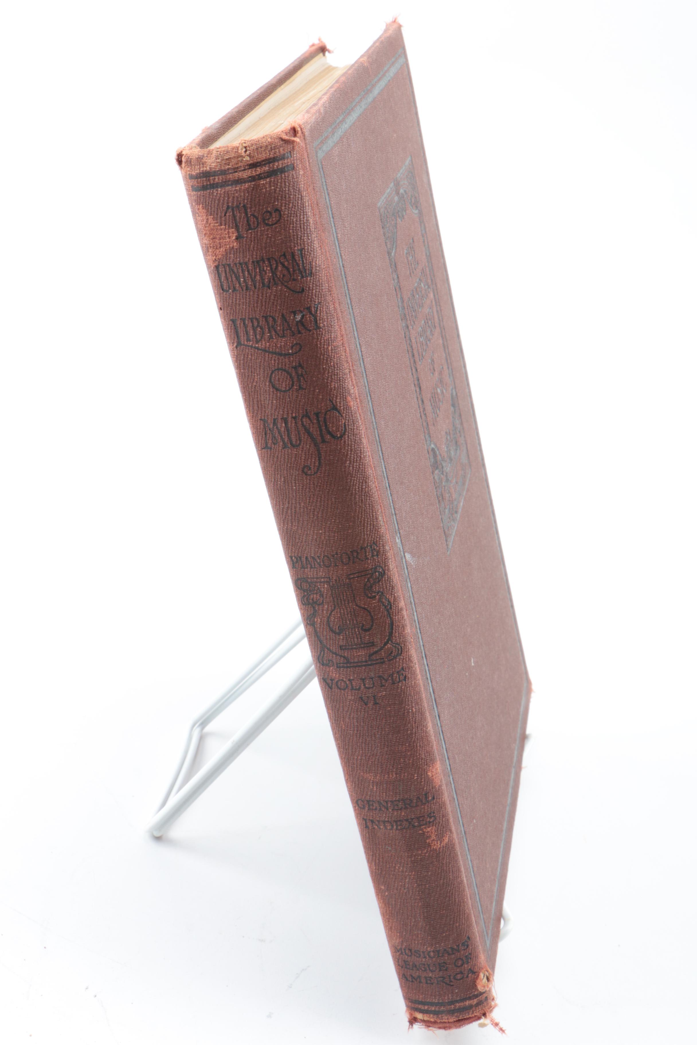 1913 "The Universal Library of Music, Vol. V and VI" Sheet Music Books