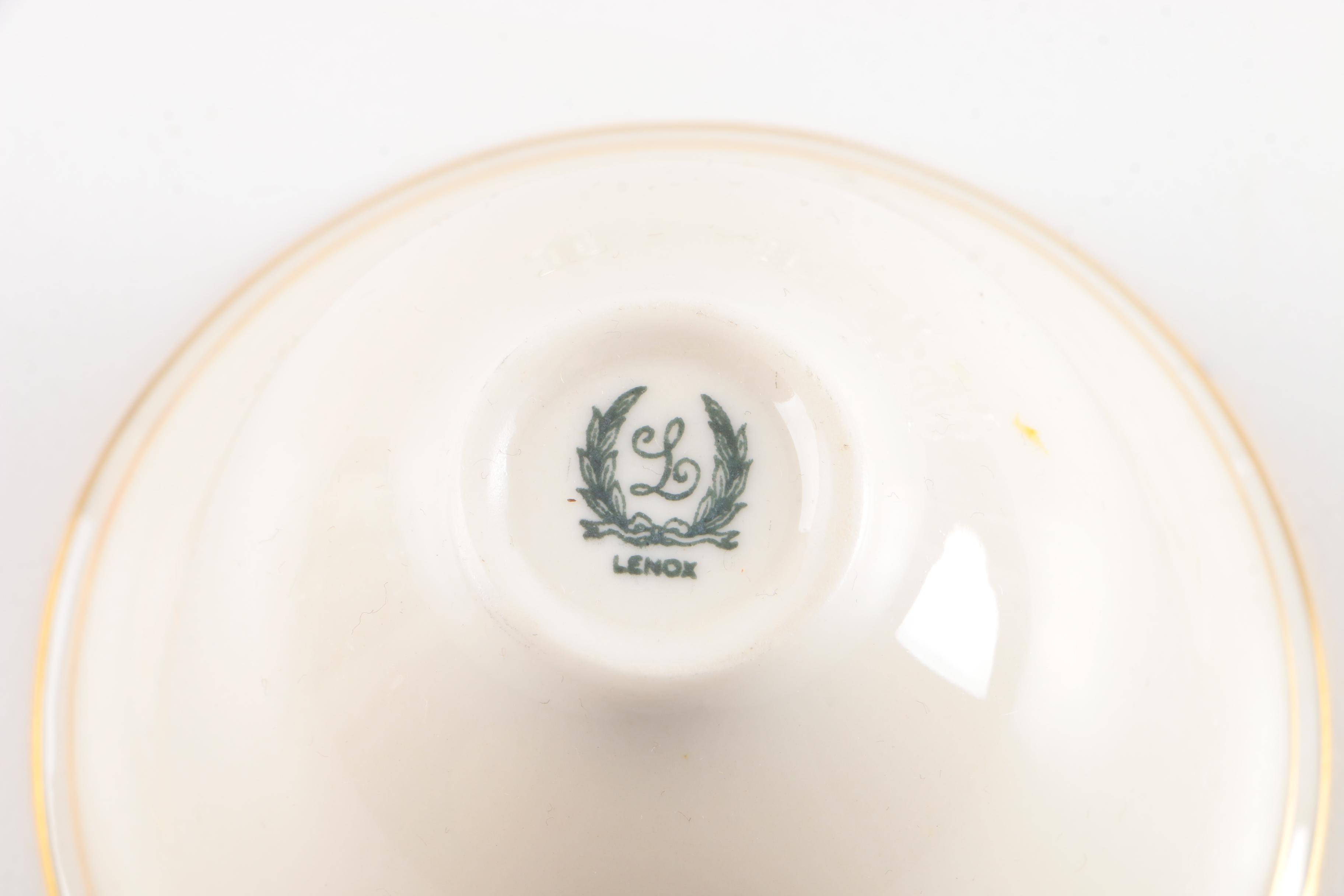 Frank Whiting Co. Sterling Demitasse Cups with Lenox Porcelain Liners and More