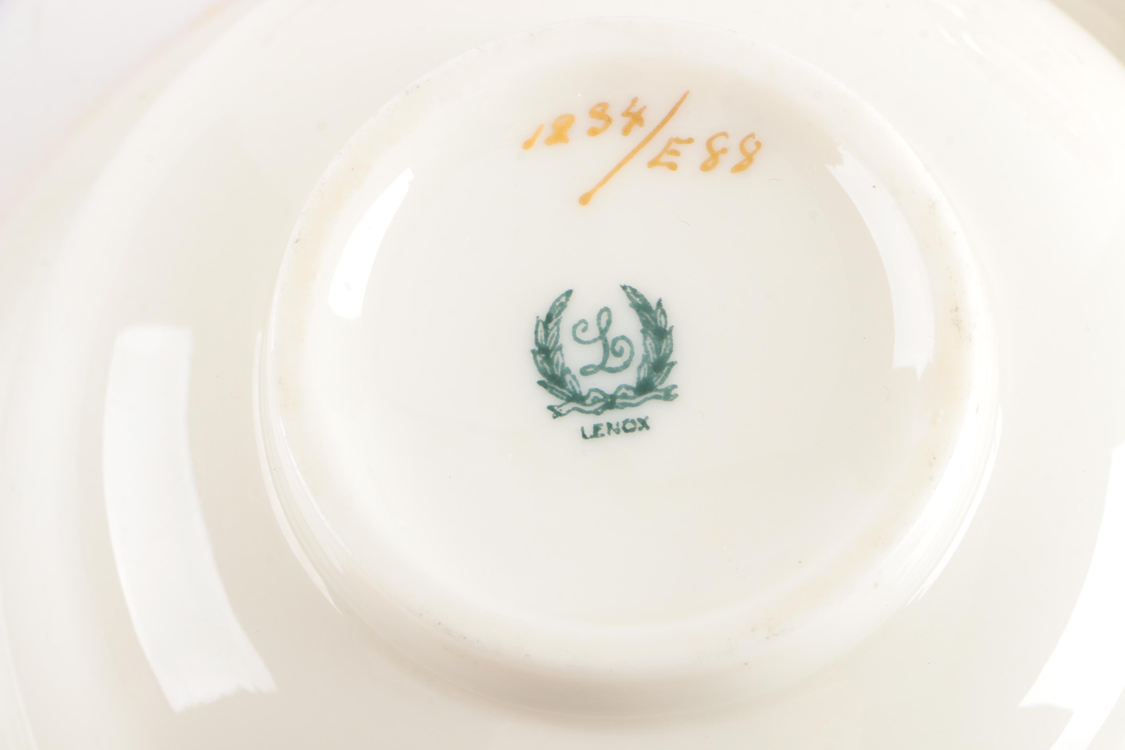 Frank Whiting Co. Sterling Demitasse Cups with Lenox Porcelain Liners and More