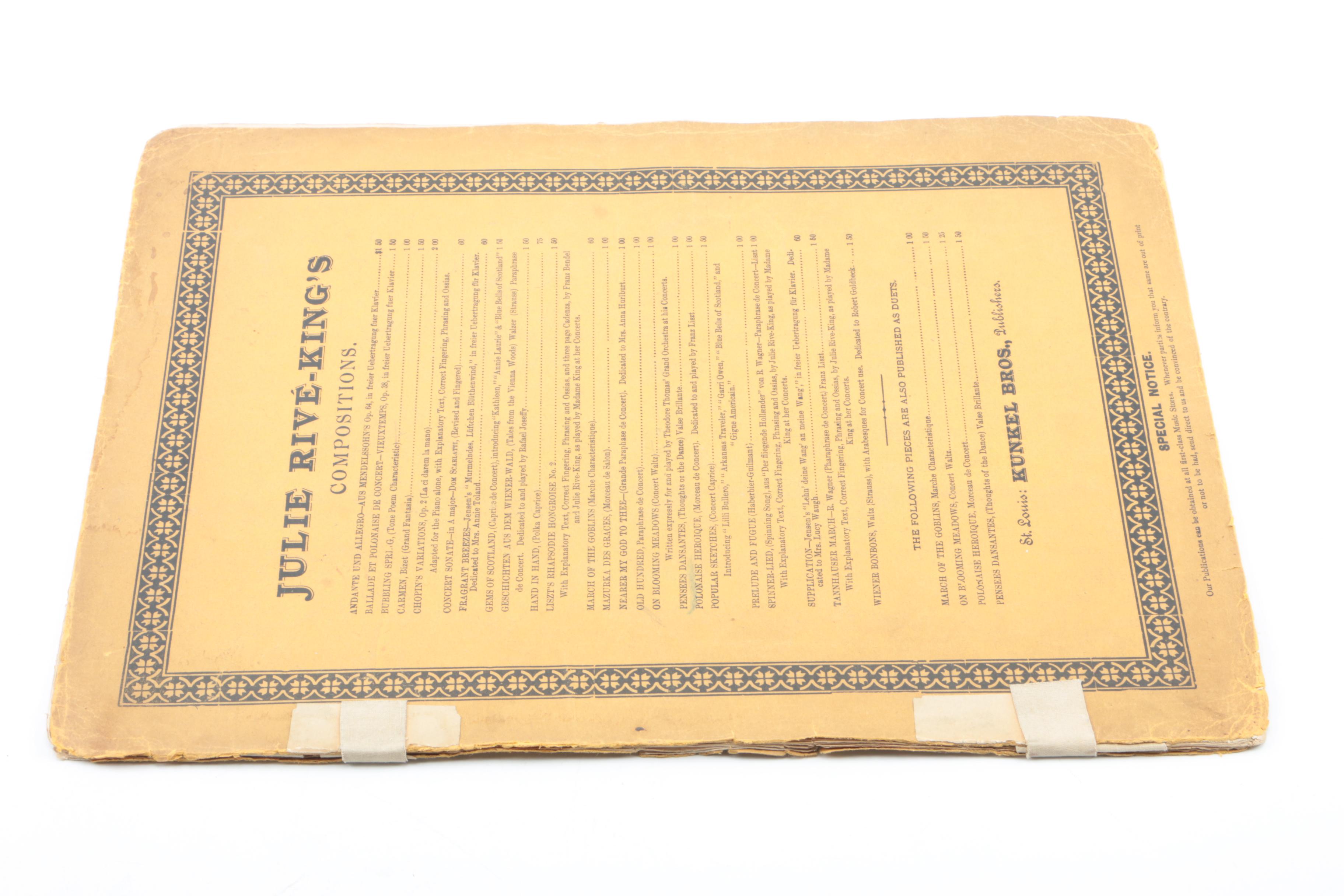 Antique Classical and Opera Sheet Music