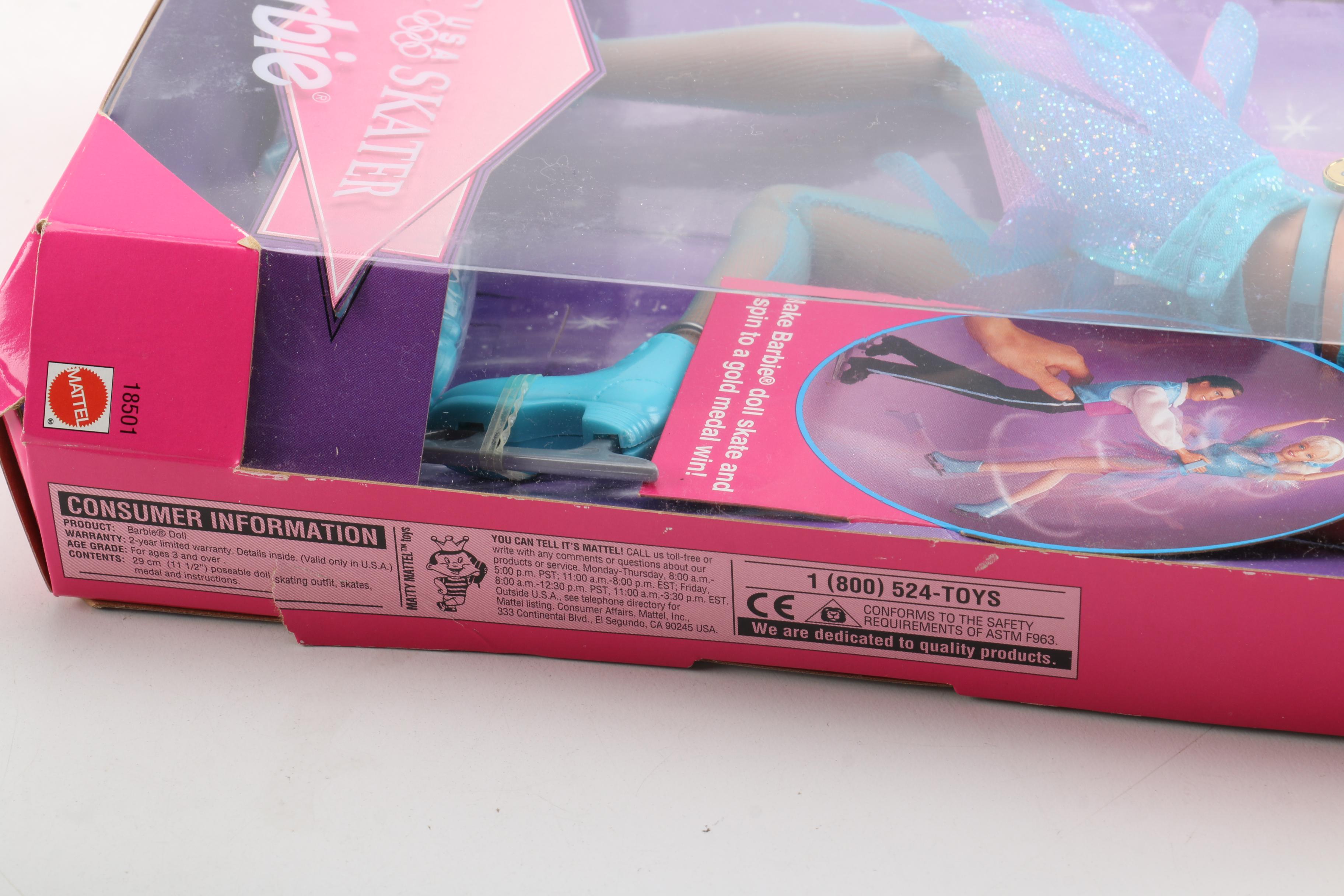 1998 Mattel Officially Licensed "USA Olympic Skater" Barbie Doll