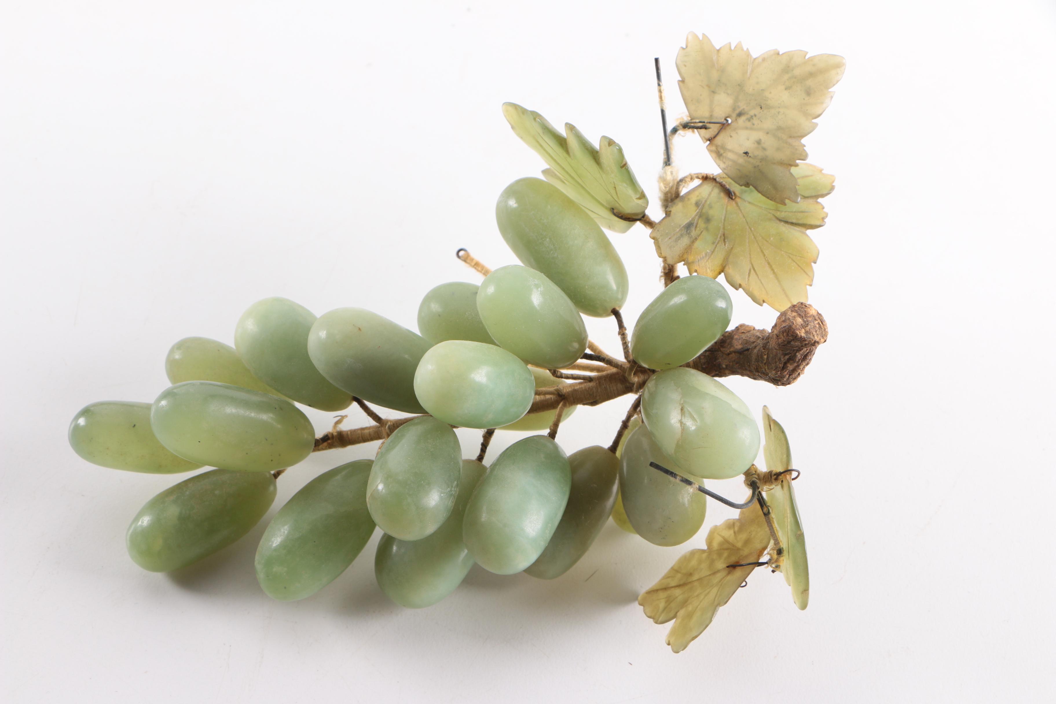Rose Quartz and Serpentine Fruit