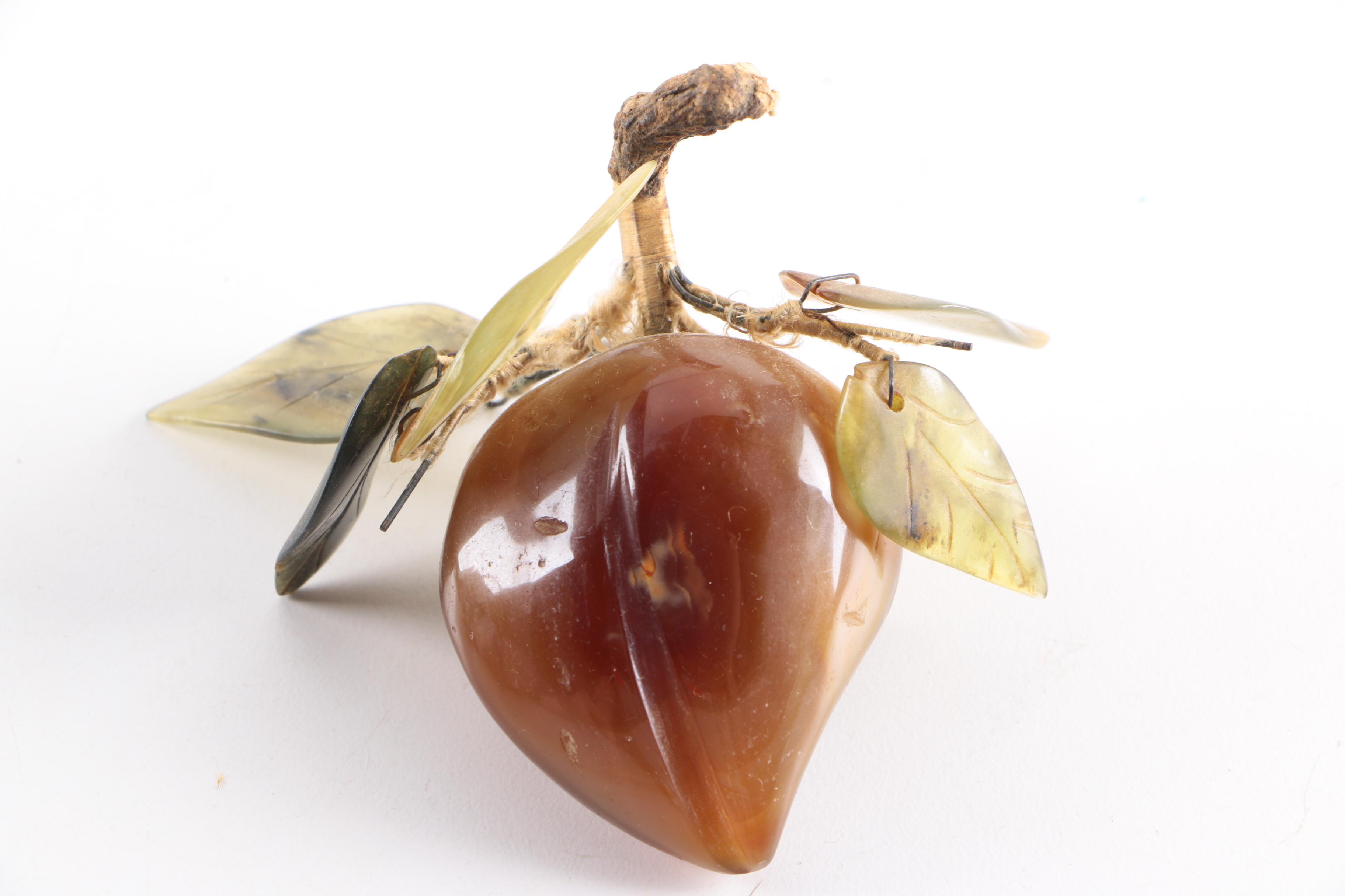 Rose Quartz and Serpentine Fruit