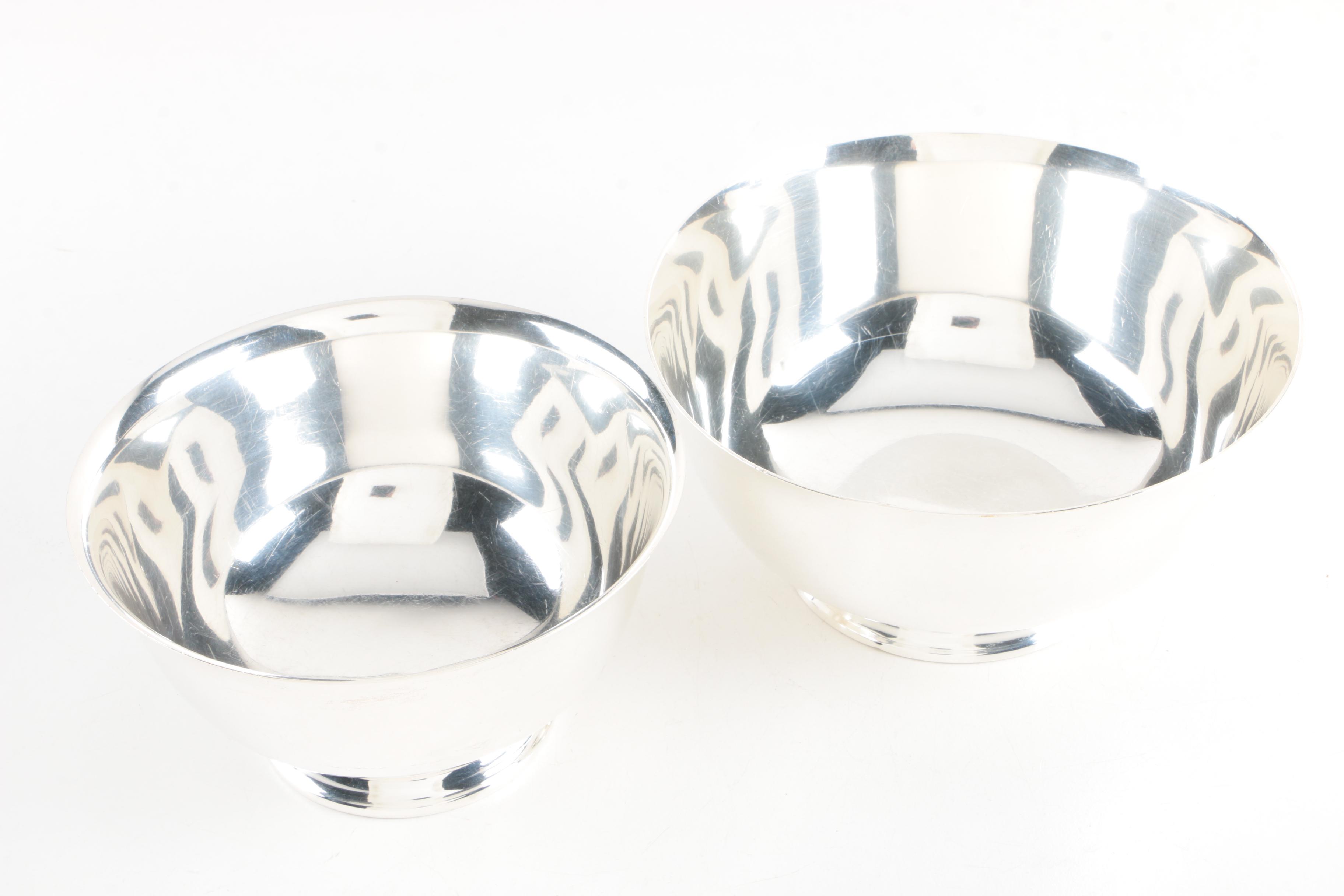 International Silver Co. Reproduction Paul Revere Sterling Silver Bowls