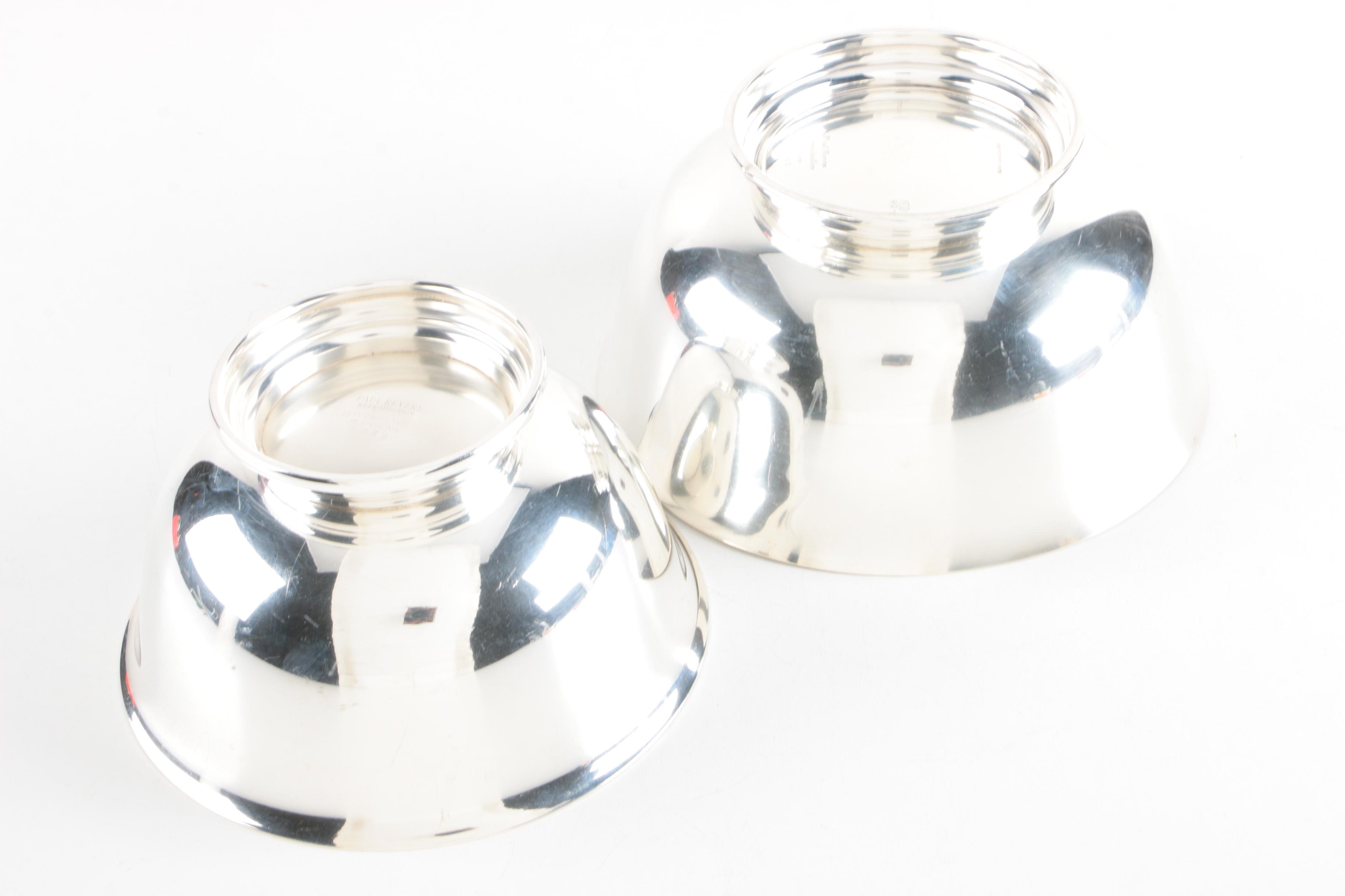 International Silver Co. Reproduction Paul Revere Sterling Silver Bowls
