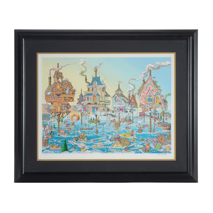 David Badger Limited Edition Serigraph "High Tide"