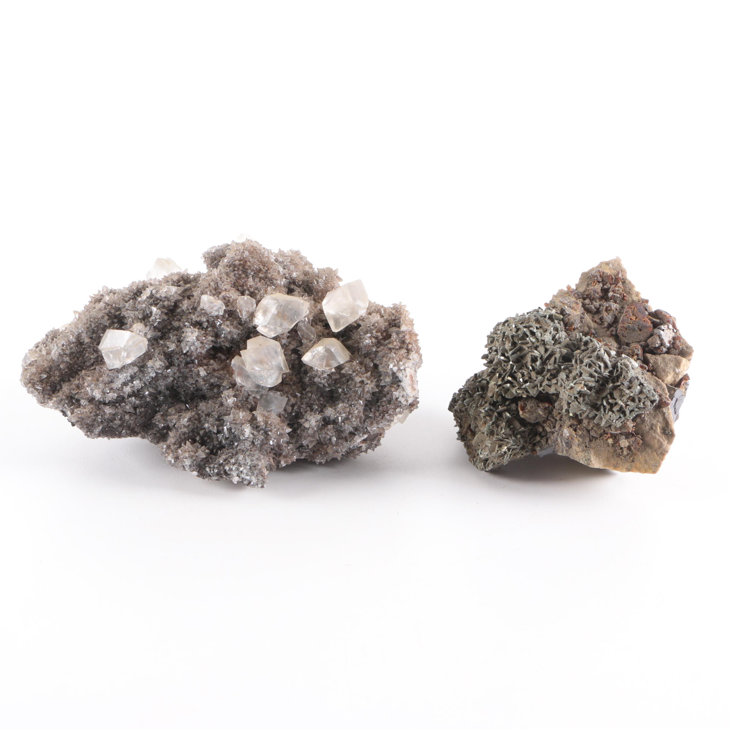 Marcasite and Calcite Specimens