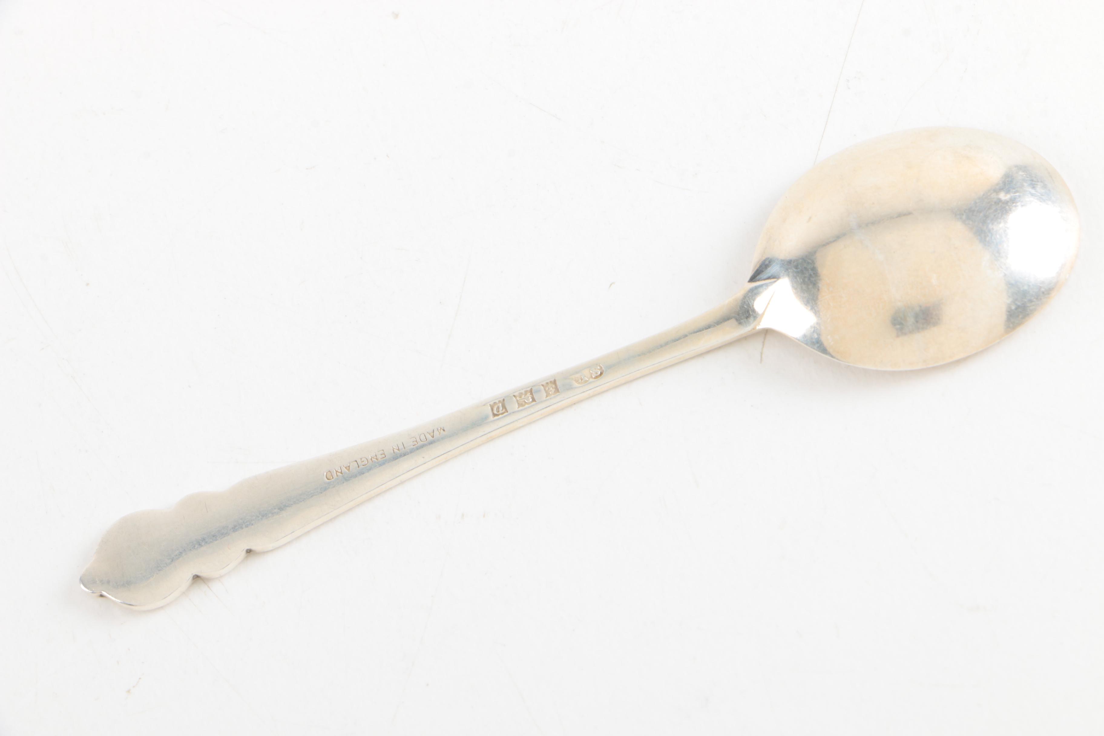 1953 William Suckling Ltd. British Sterling Silver Demitasse Spoon Set in Case